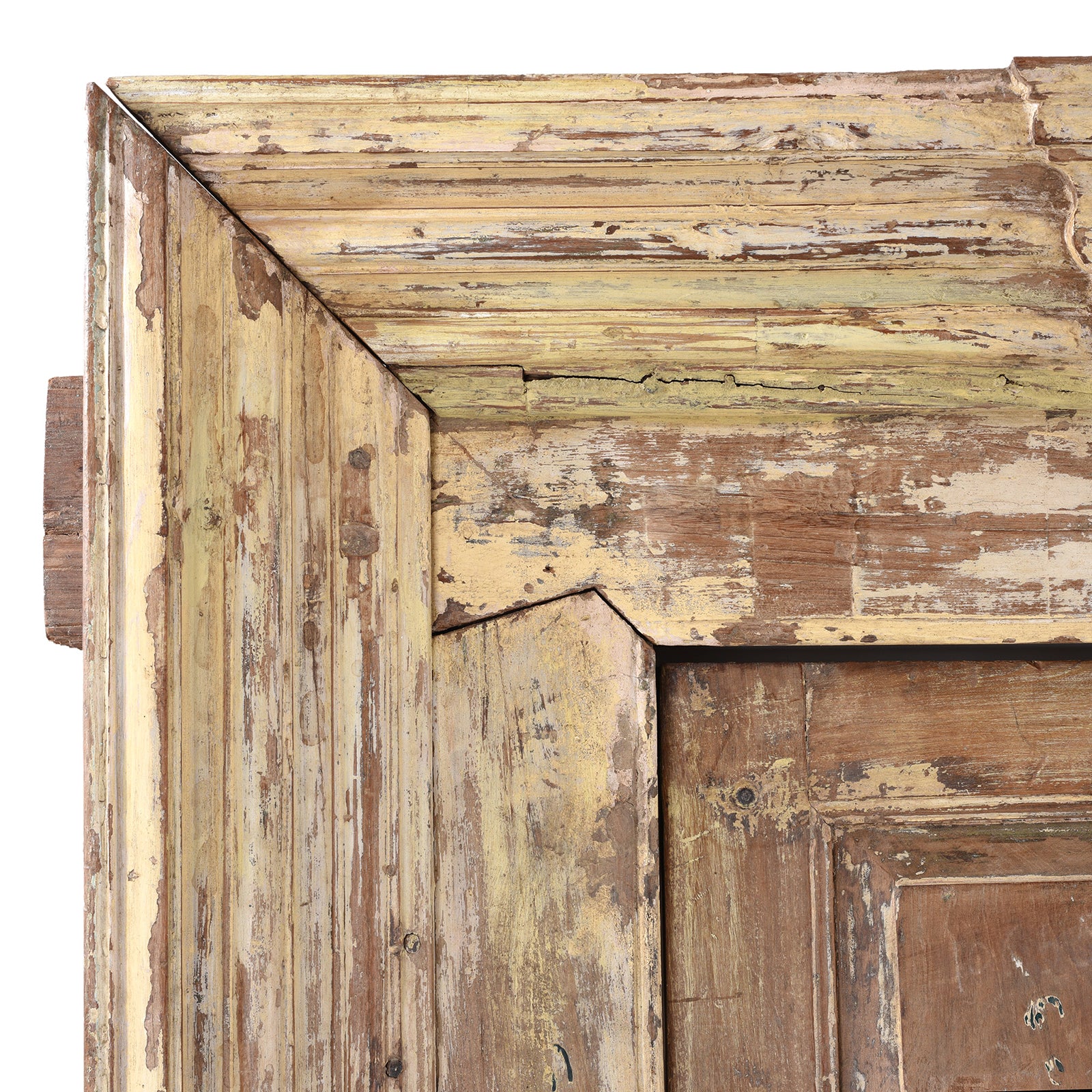 Painted Indian Door & Frame From Gujarat - 19th Century - Image 4