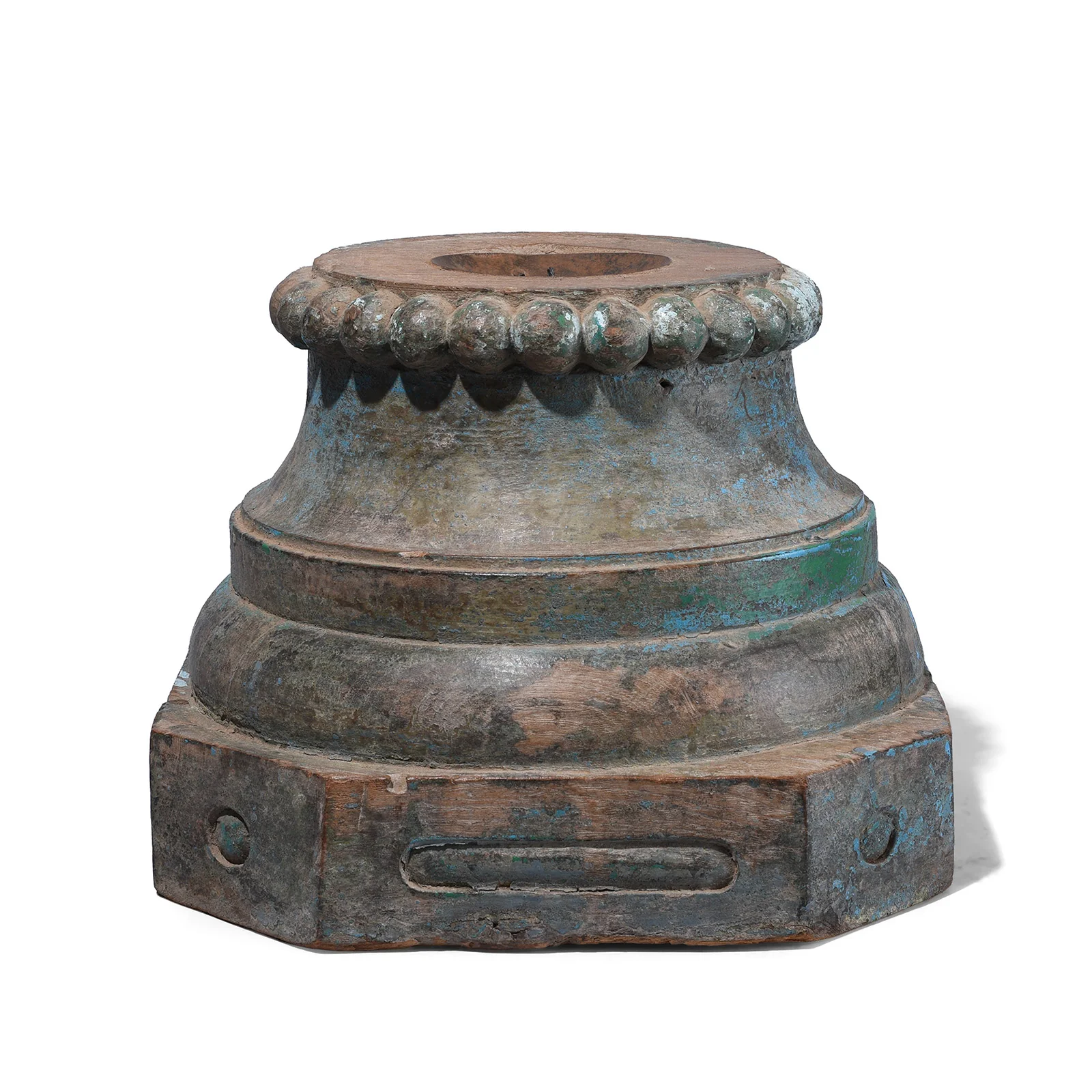 Painted Pillar Capitol Candlestand - 19th Century