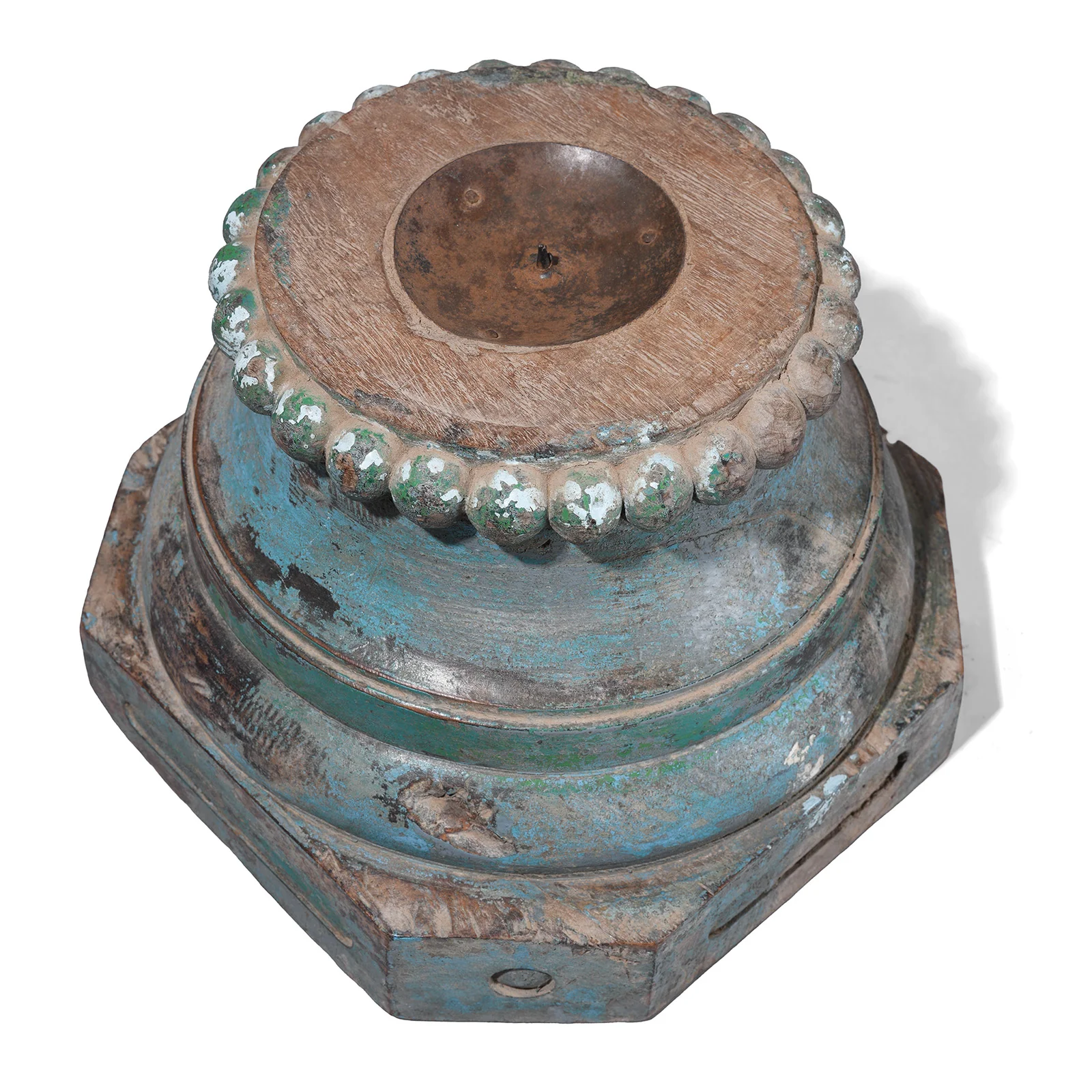 Painted Pillar Capitol Candlestand - 19th Century - Image 3