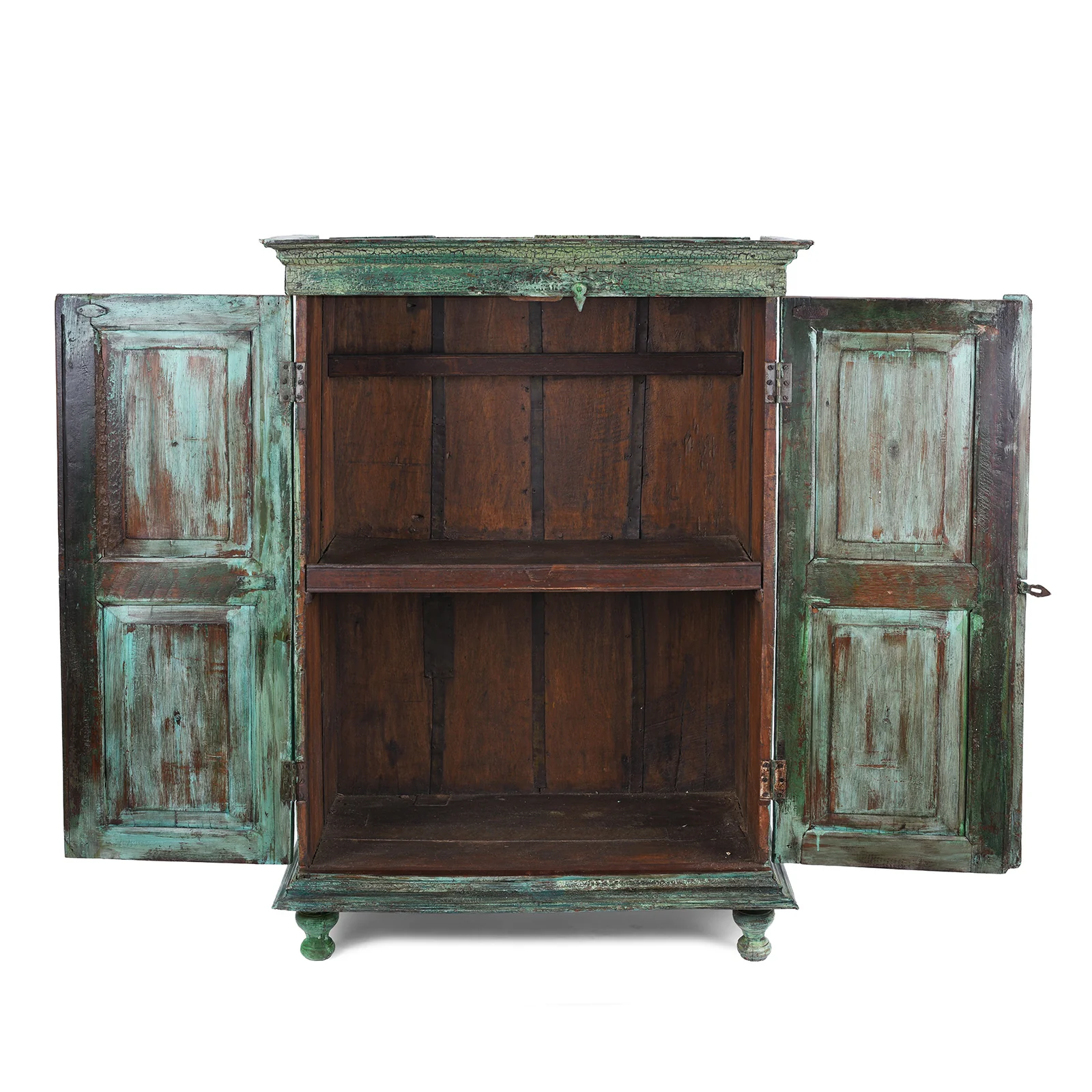 Indian Almirah Cabinet With Sunburst Panels - 19th Century - Image 3