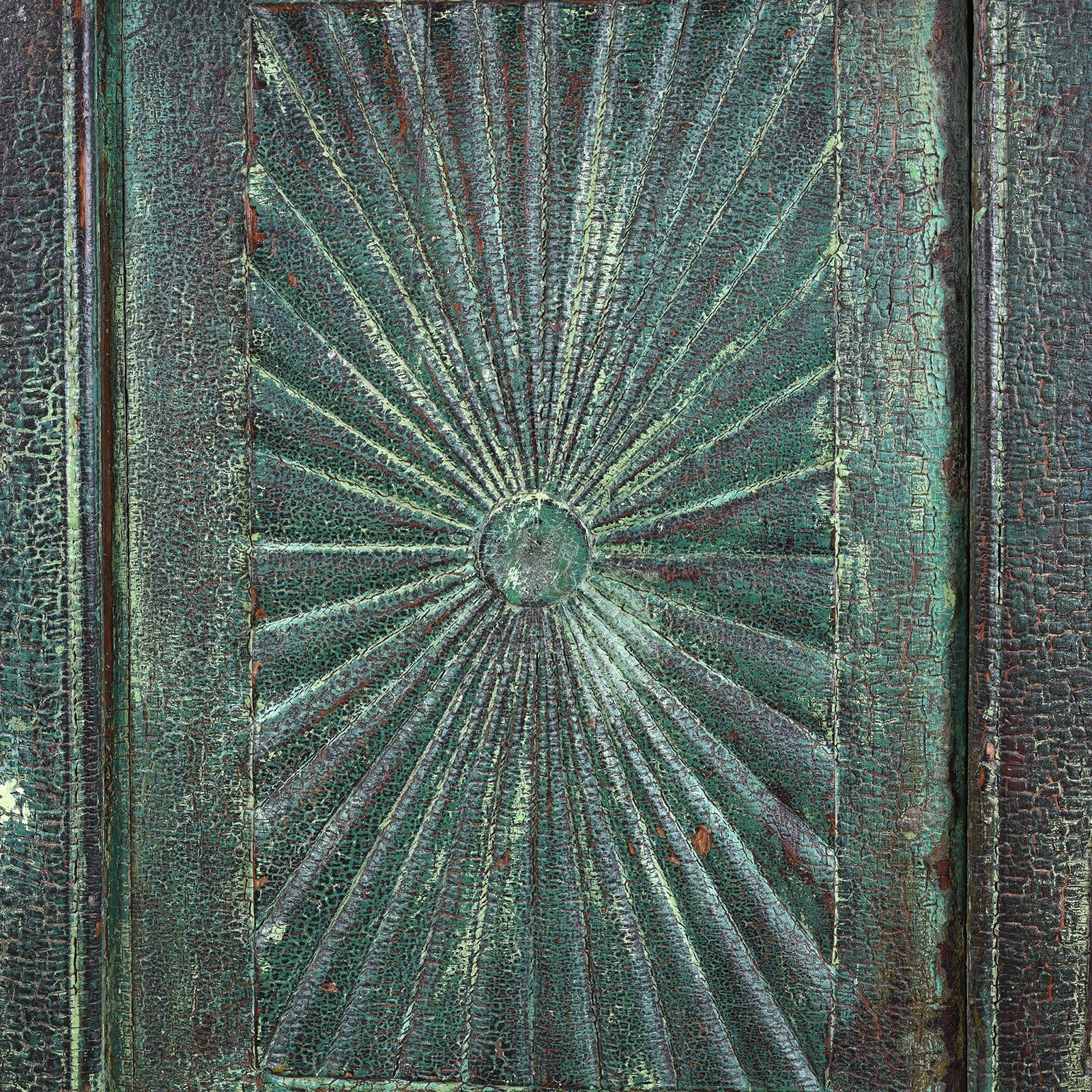 Indian Almirah Cabinet With Sunburst Panels - 19th Century - Image 7