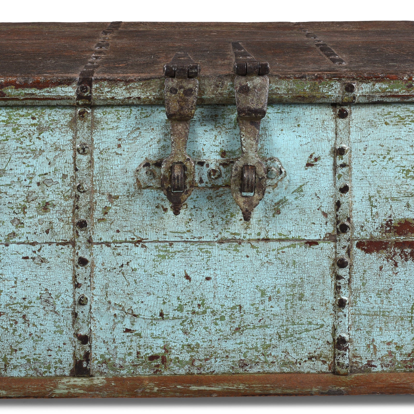 Painted Teak Coffee Table Chest - 19th Century - Image 4
