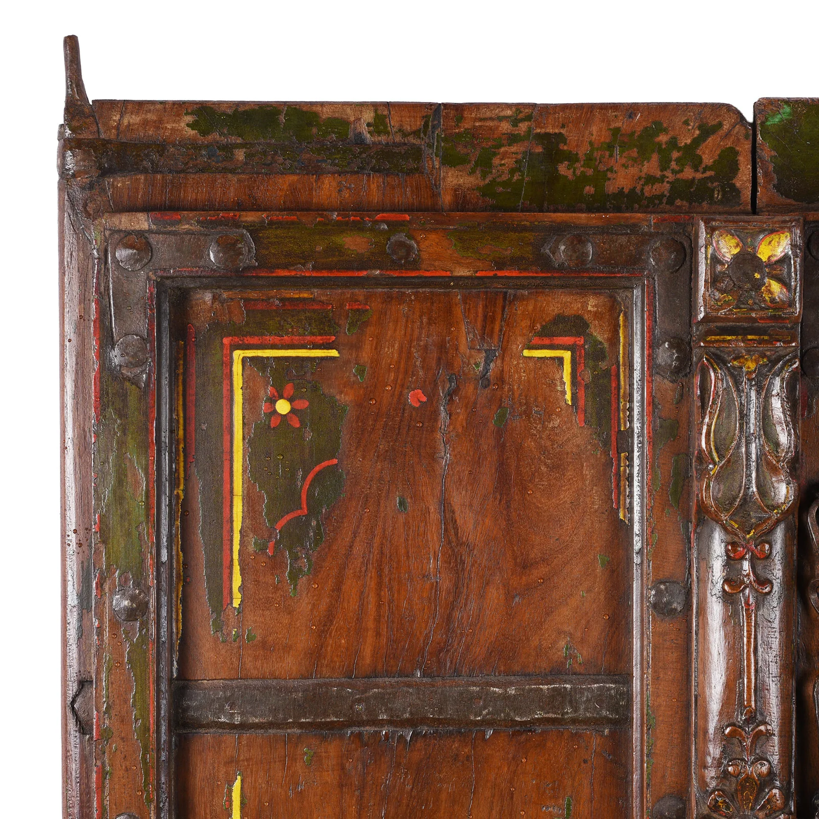 Painted Window Shutter From Bikaner - 19th Century - Image 2