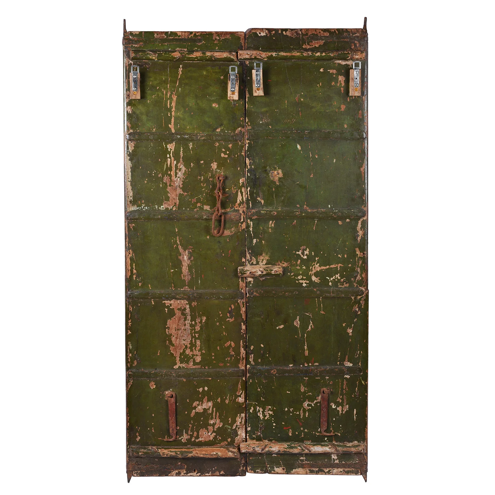 Painted Window Shutter From Bikaner - 19th Century - Image 7