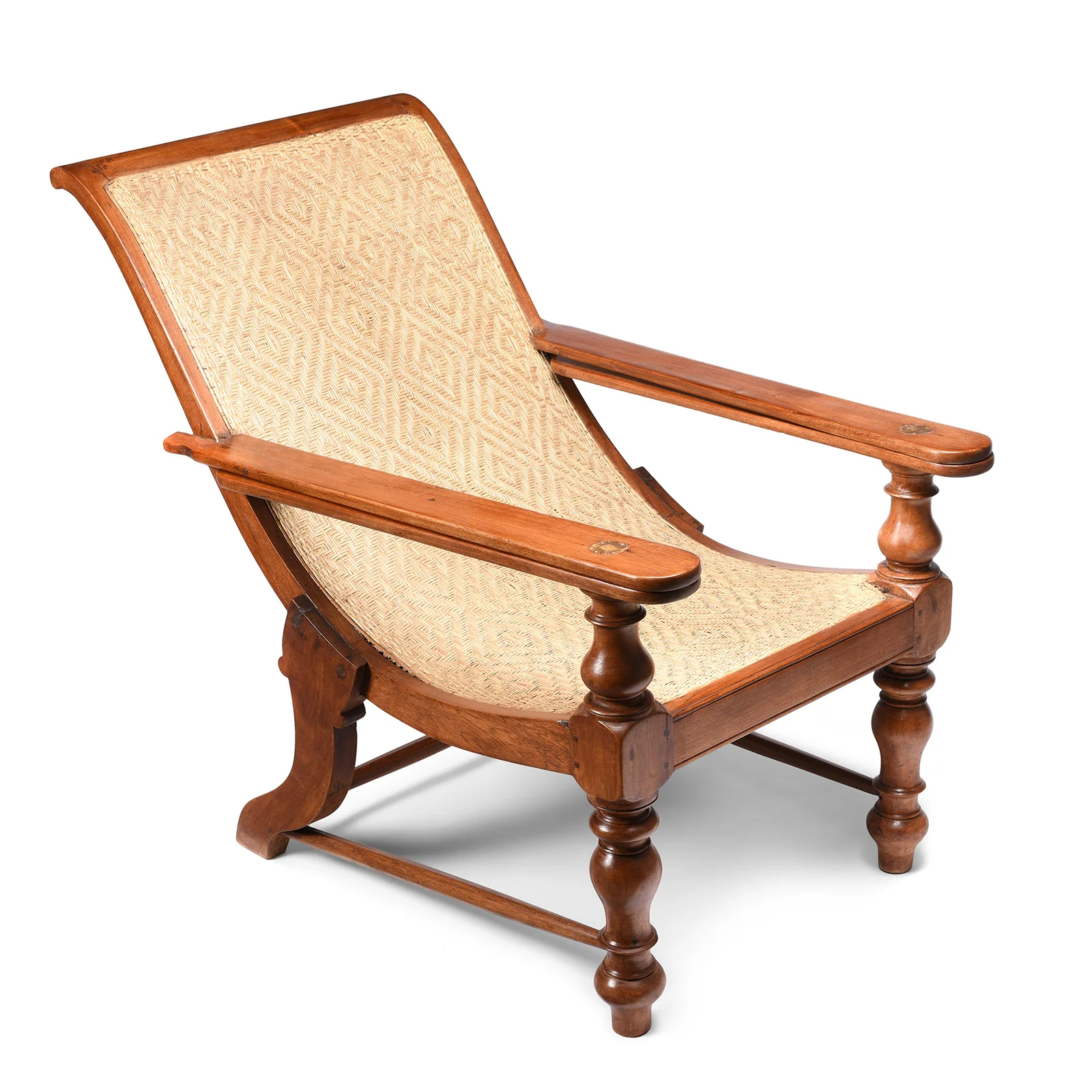 Indian Teak Planters Chair - Ca 1910 - Image 3