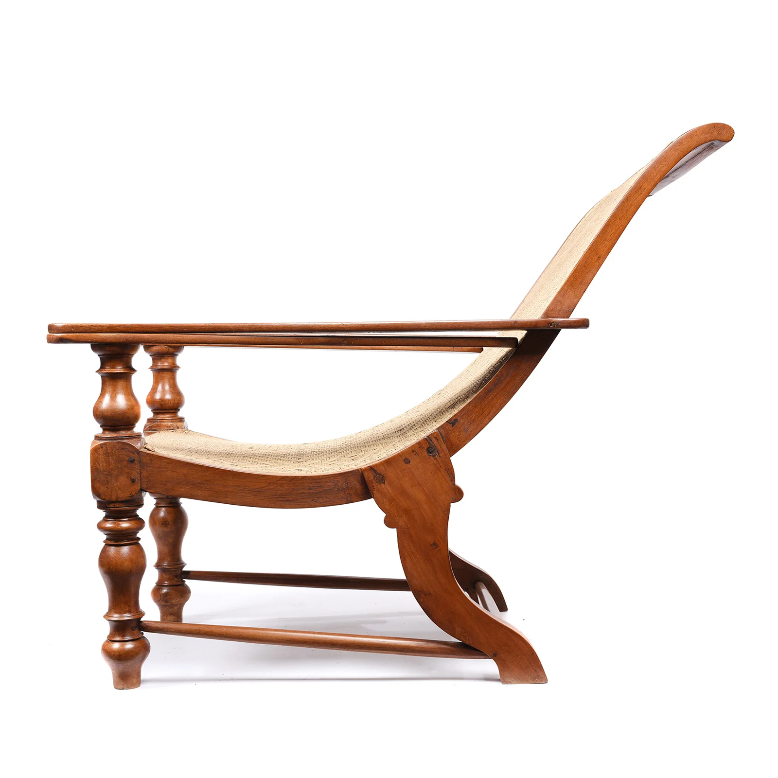 Indian Teak Planters Chair - Ca 1910 - Image 5