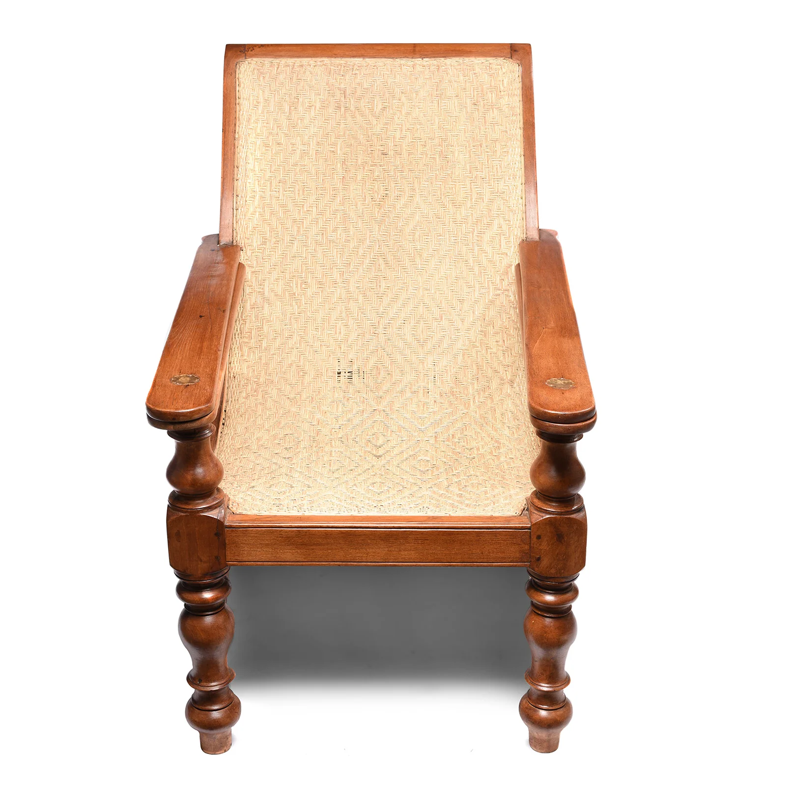 Indian Teak Planters Chair - Ca 1910 - Image 8