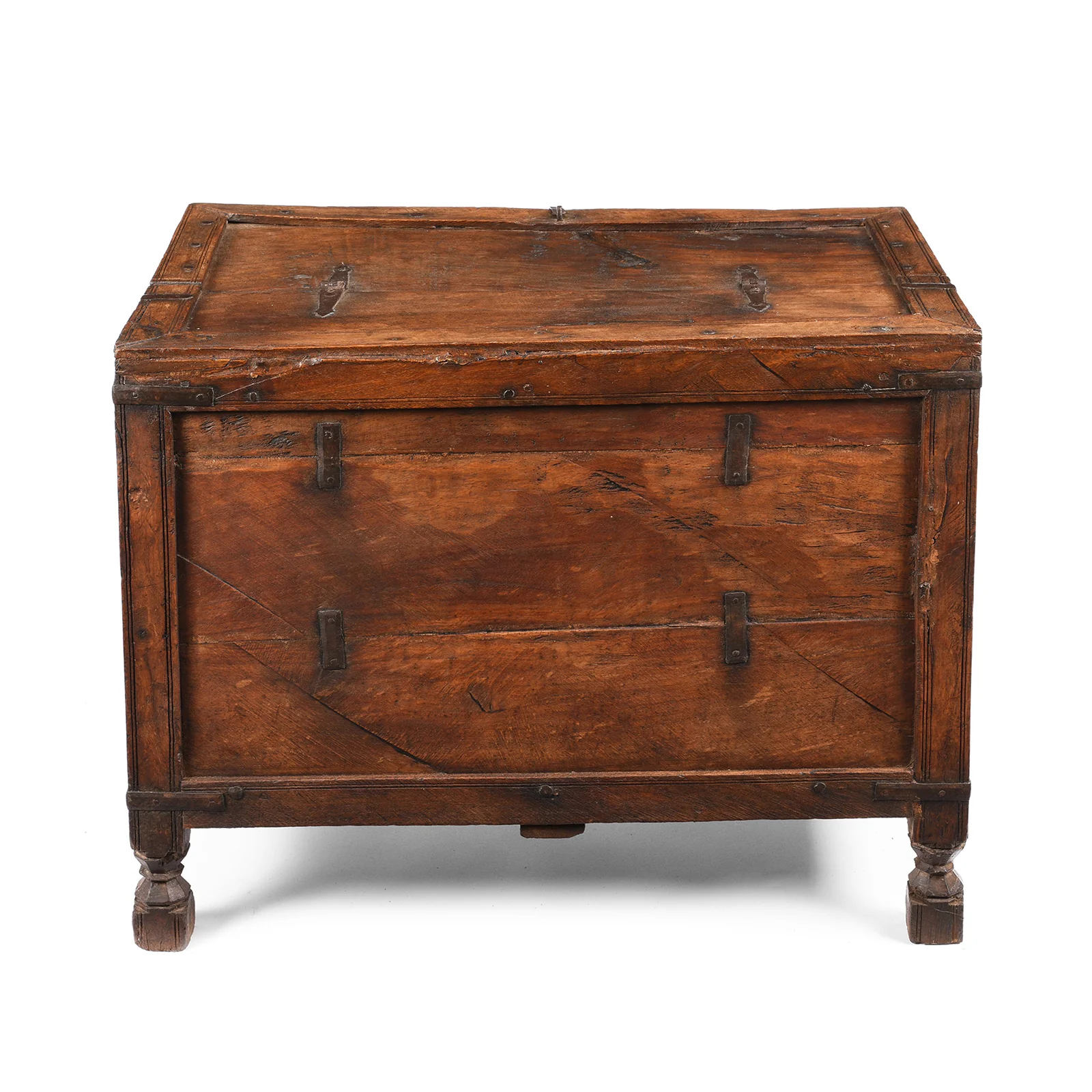 Roheda Wood Chest From Rajasthan - 19th Century - Image 10