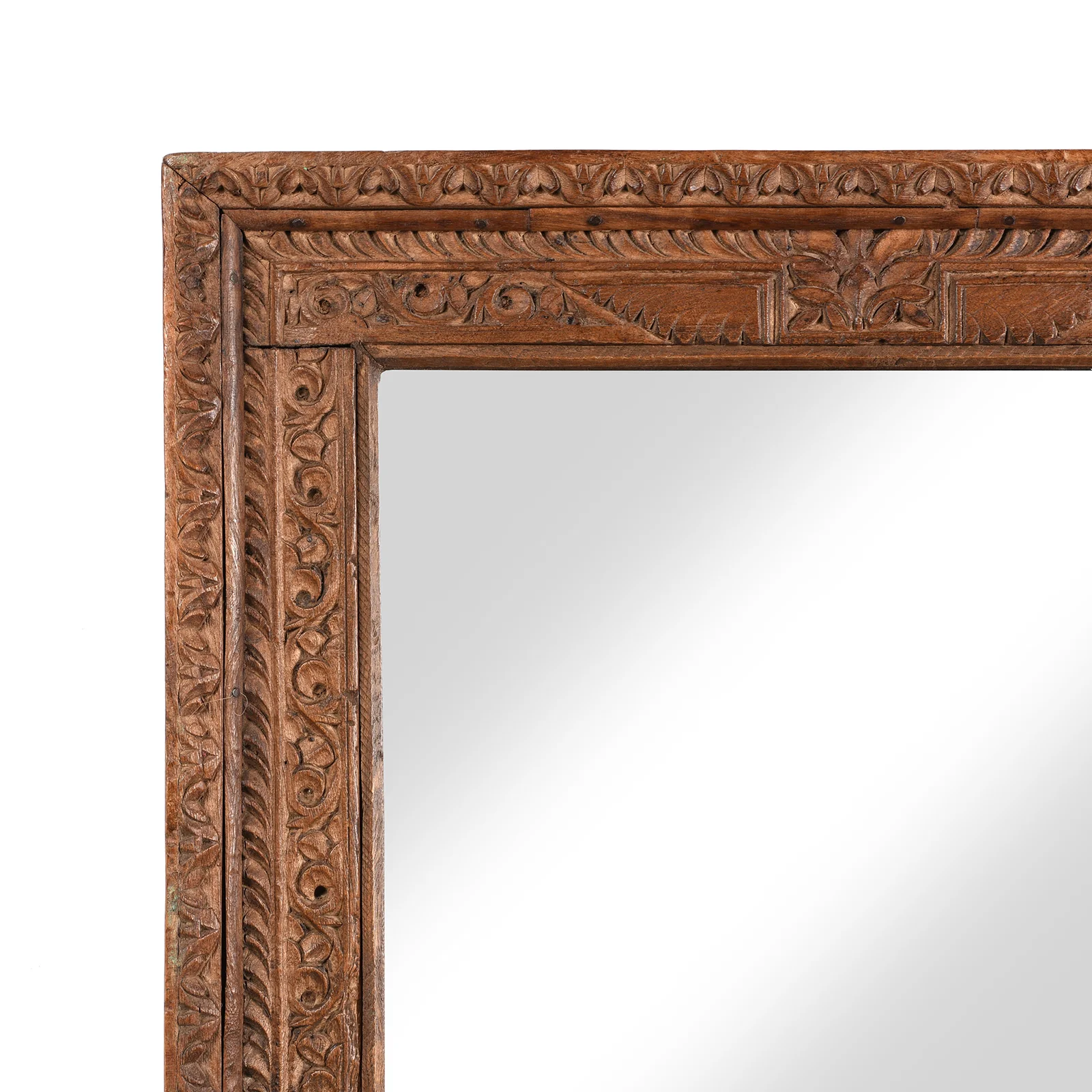 Mirror Made From An Old Shekhawati Window - 19thC (62 x 102cm) - Image 2