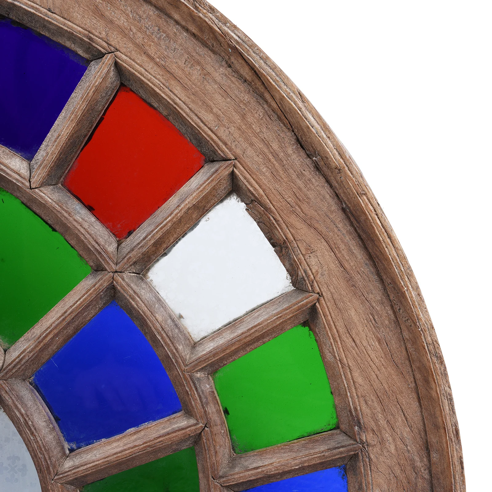 Stained Glass Fanlight From Gujarat - Early 20th Century - Image 4