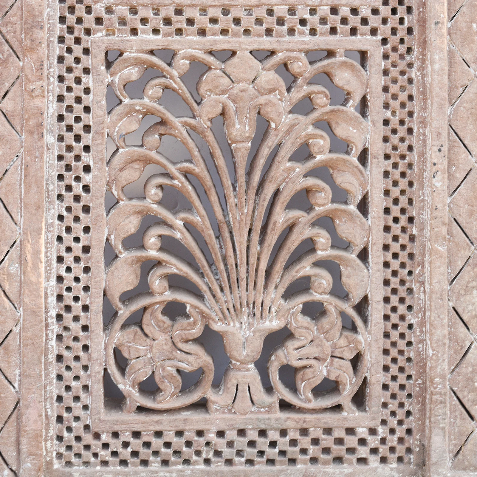 Old Carved Indian Stone Jali Panel From Rajasthan - 18thC - Image 3