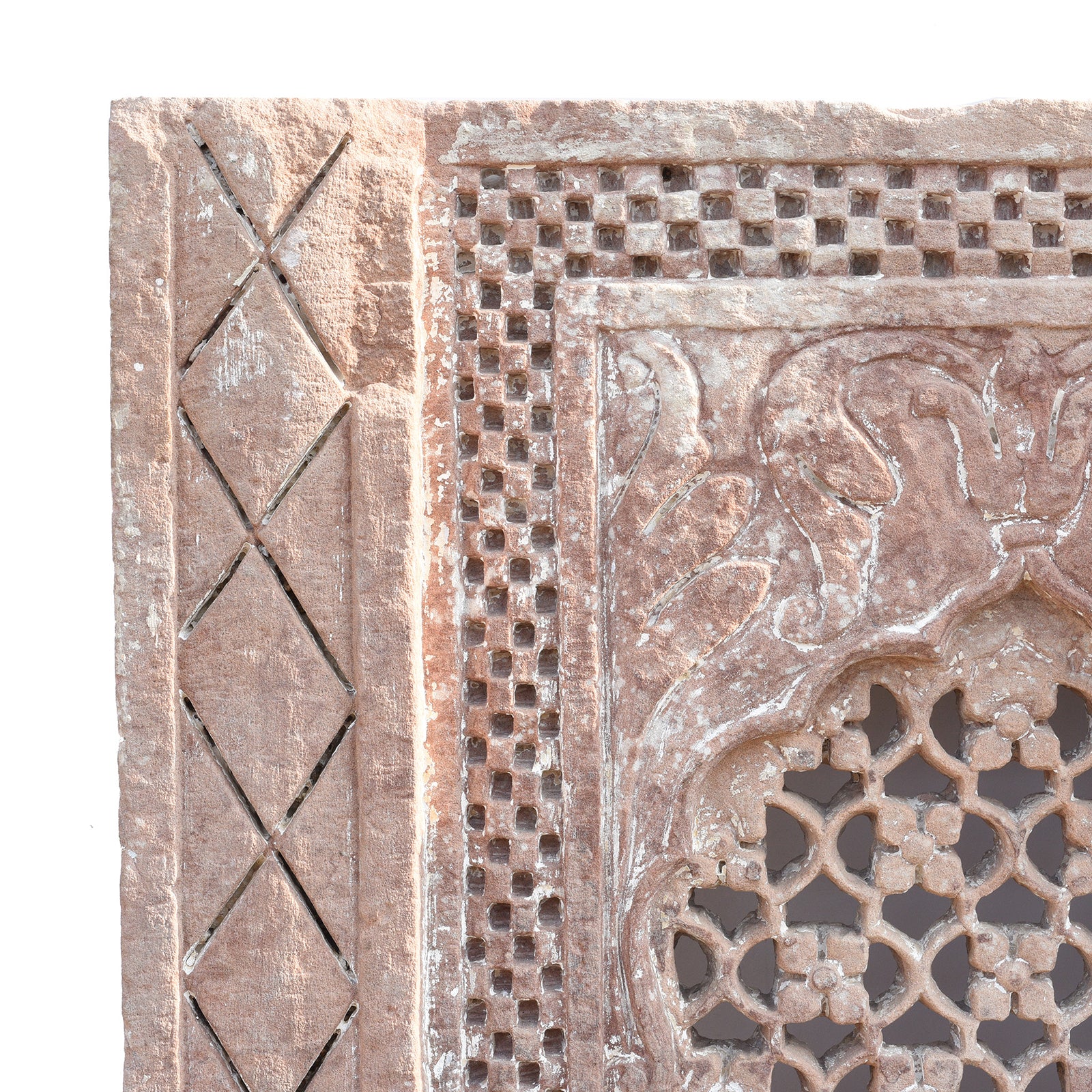 Old Carved Indian Stone Jali Panel From Rajasthan - 18thC - Image 4