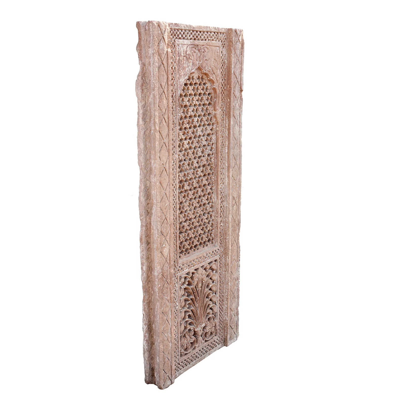 Old Carved Indian Stone Jali Panel From Rajasthan - 18thC - Image 5