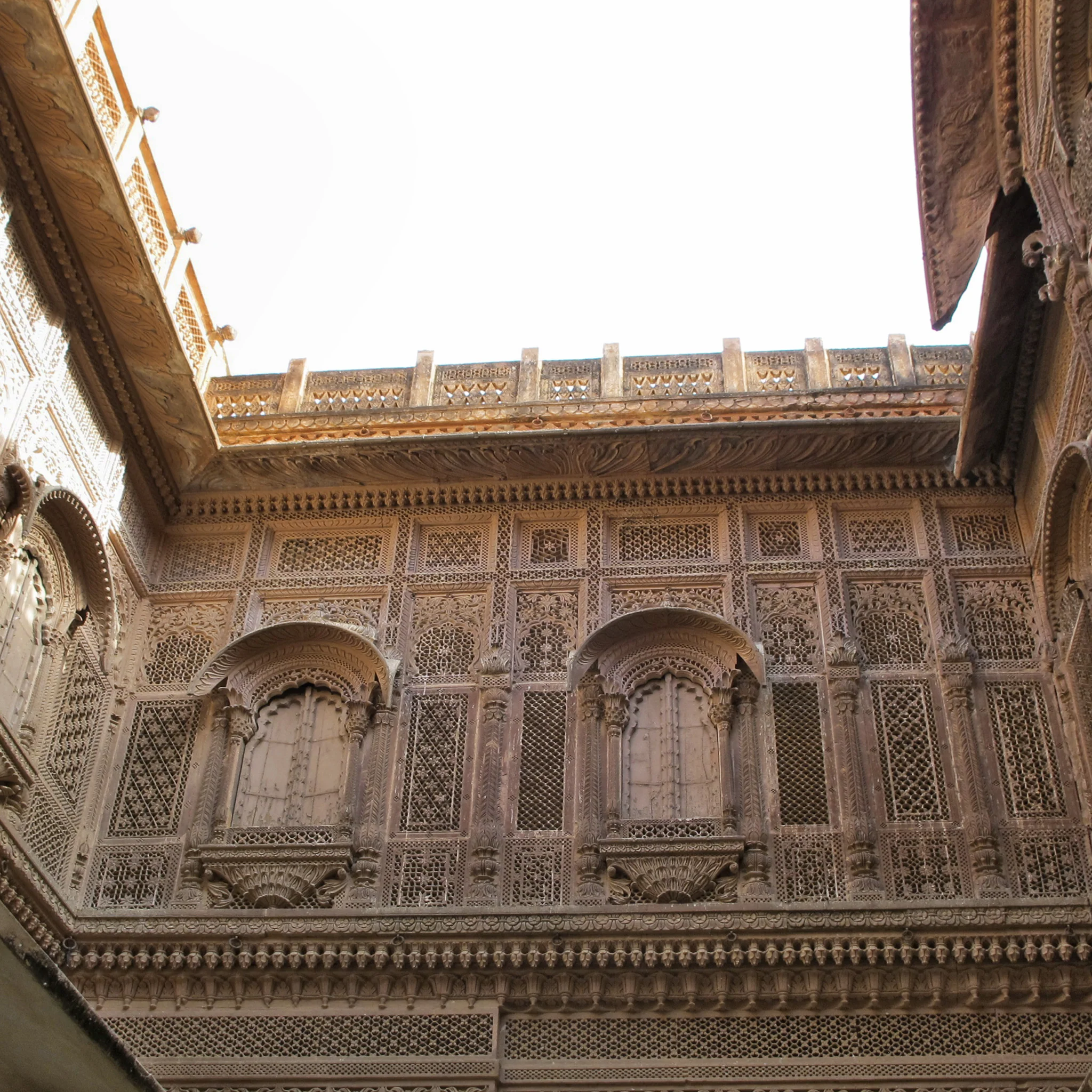 Old Carved Indian Stone Jali Panel From Rajasthan - 18thC - Image 7