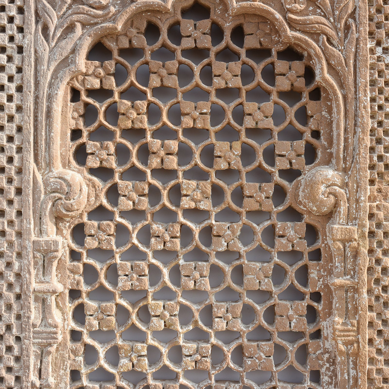 Old Stone Jali Panel From Rajasthan - 18thC - Image 3