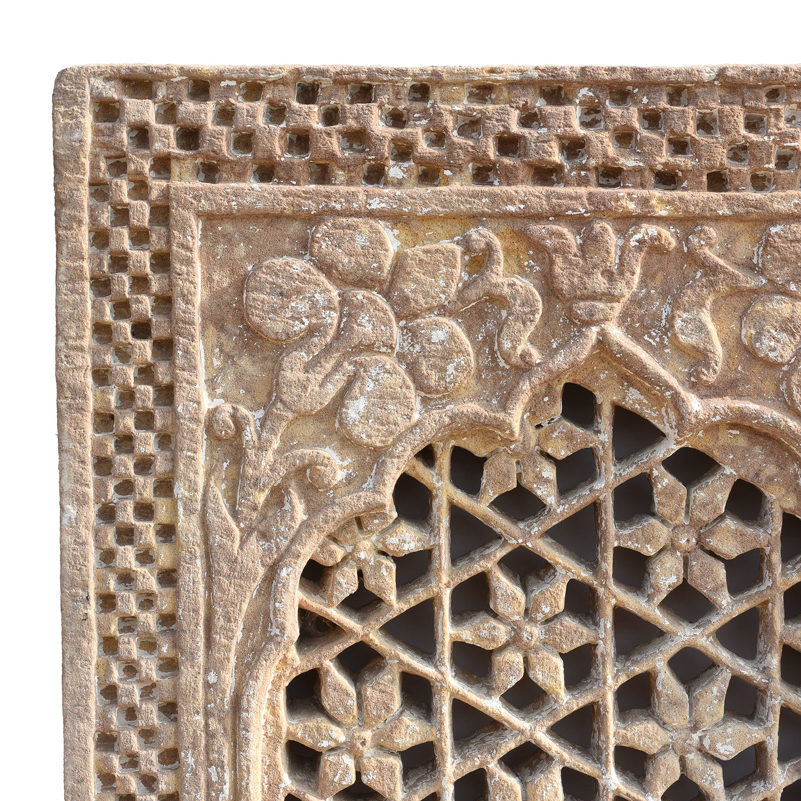 Old Indian Stone Jali Panel From Rajasthan - 18thC - Image 2