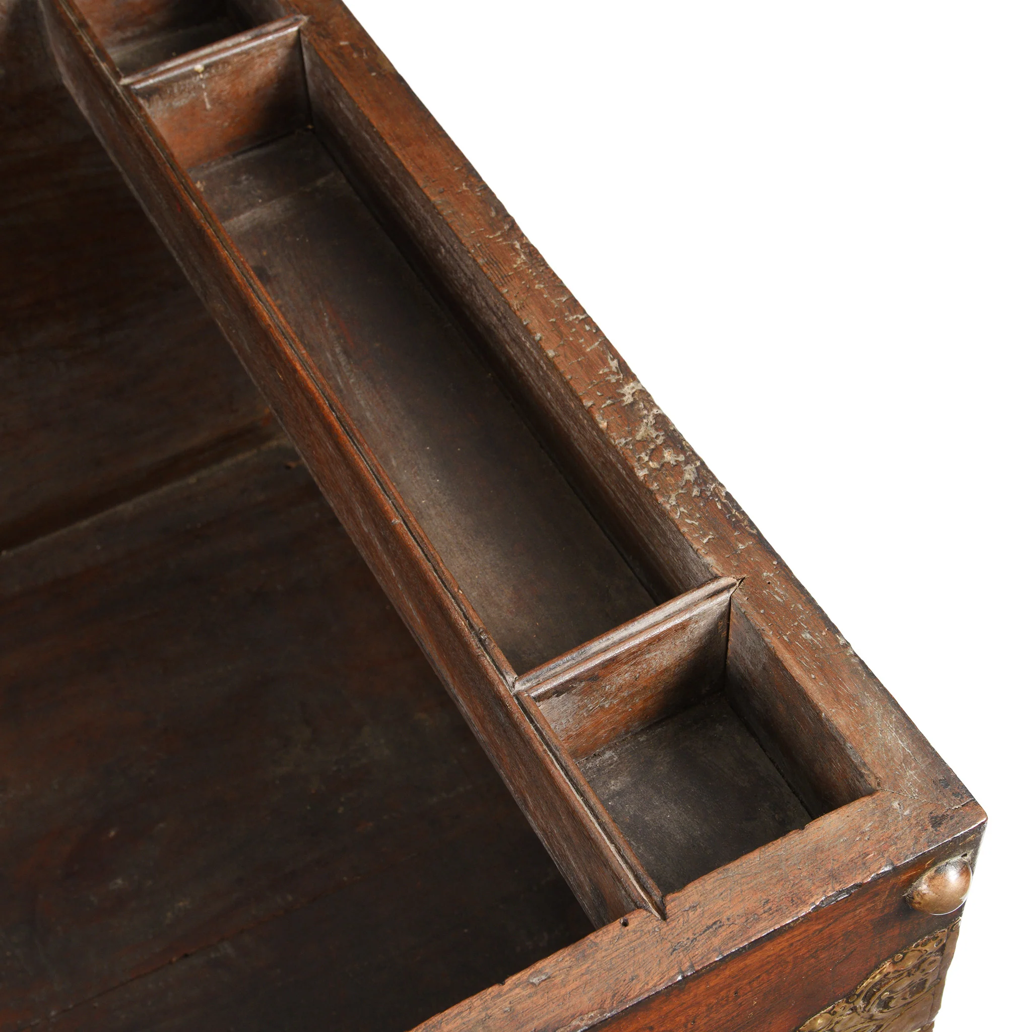 Dutch Colonial Jackfruit Wood & Brass Chest on Stand -18thC - Image 8