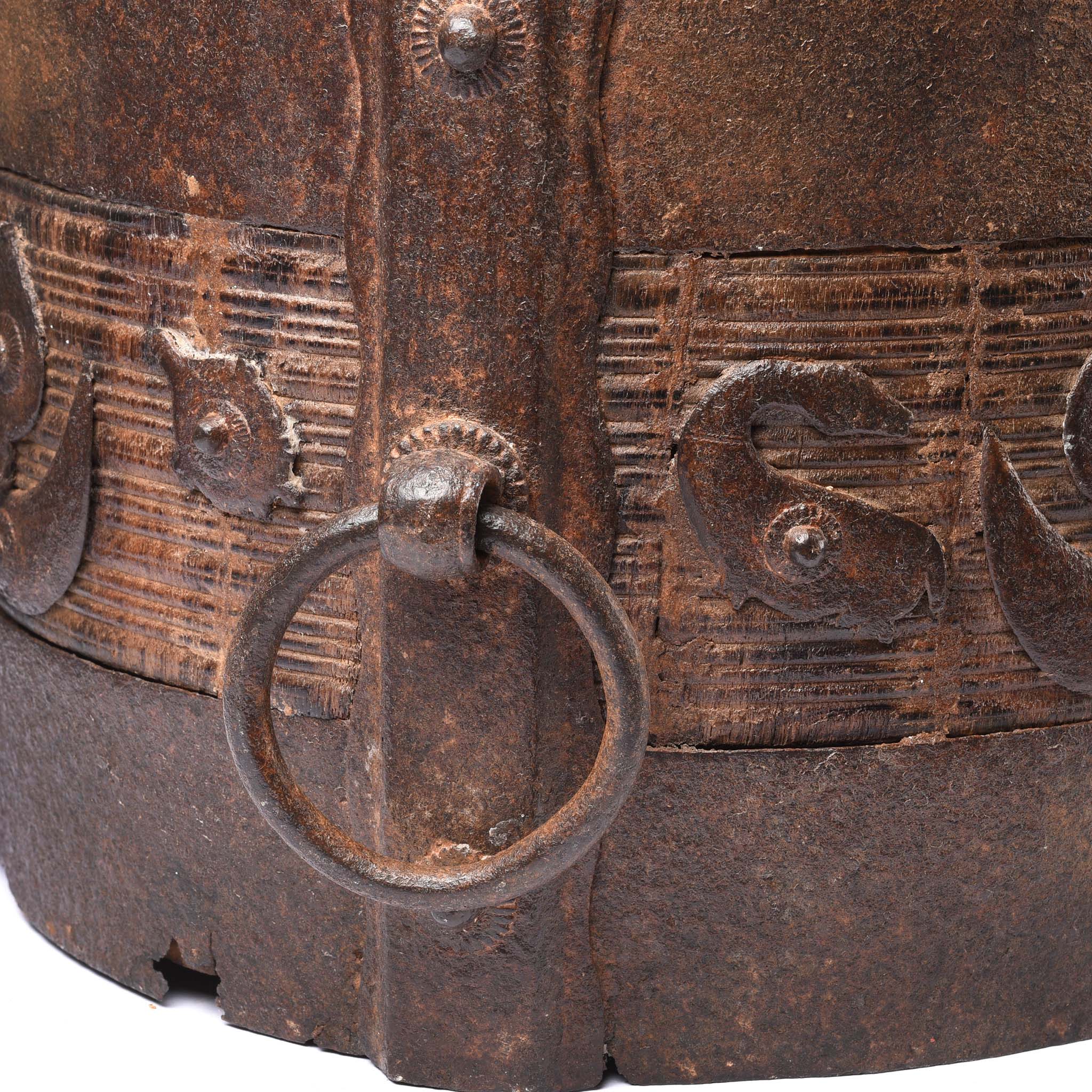 Iron Bound Grain Measure South India - 19thC - Image 2