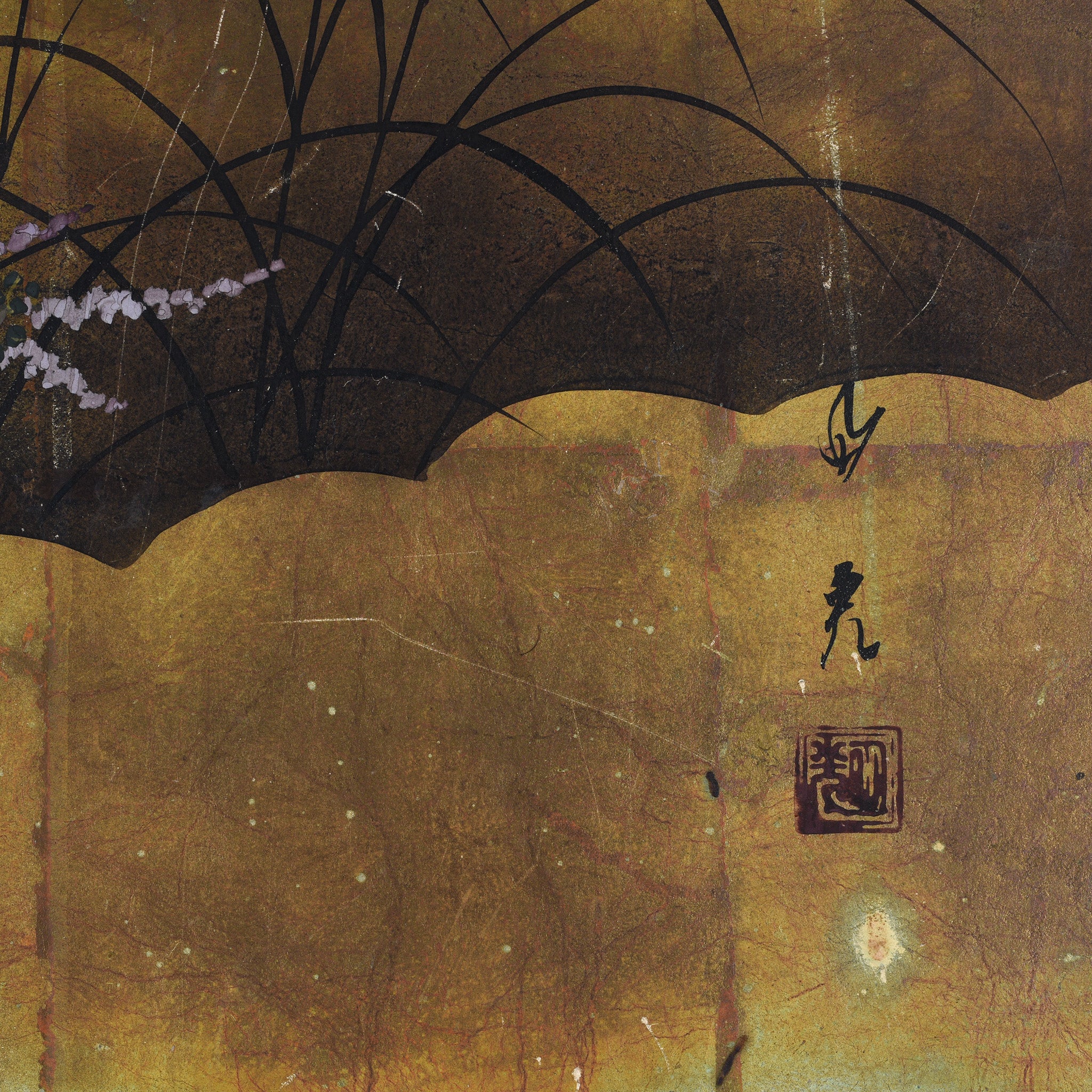 Rinpa Style Byobu Screen - Early 20th Century - Image 4