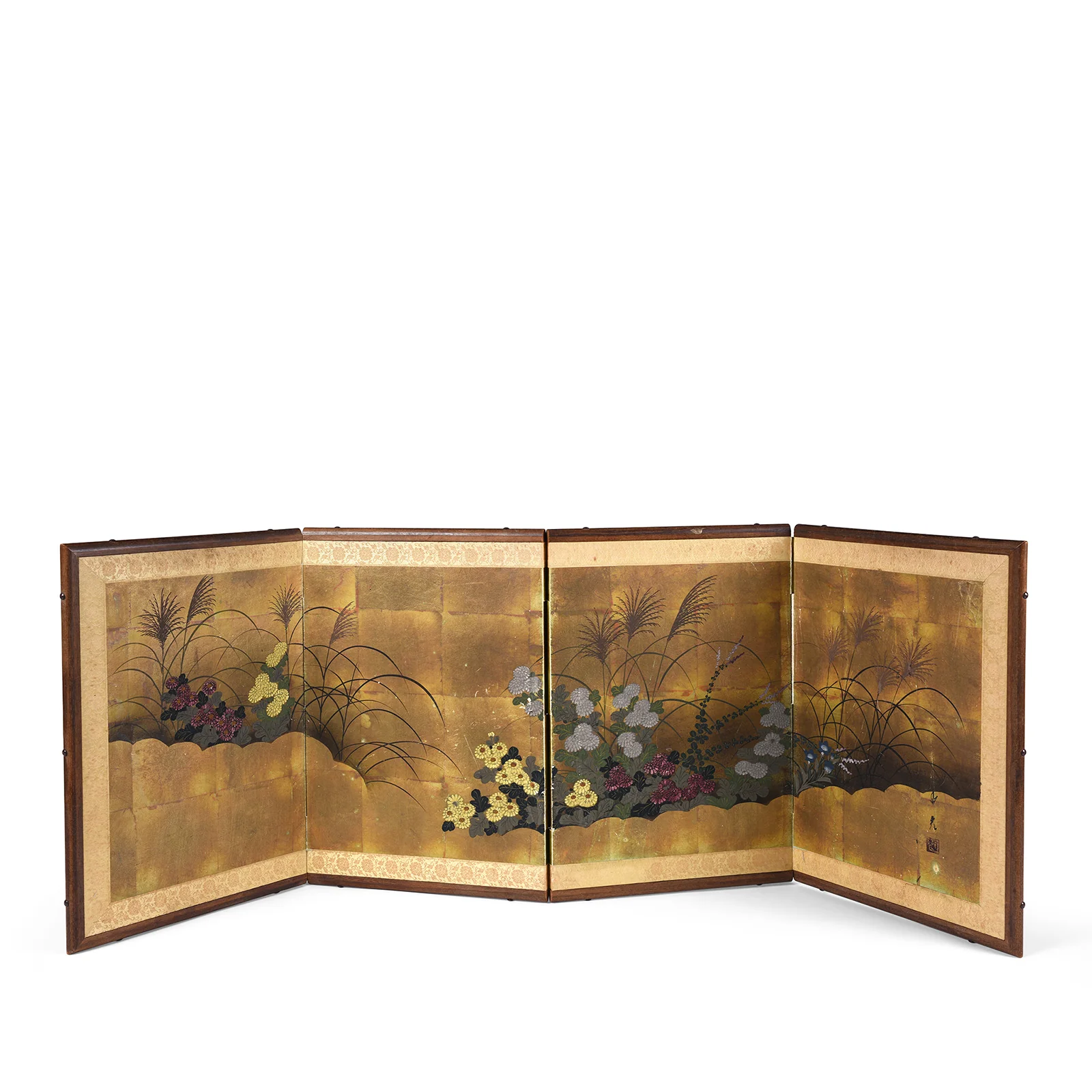 Rinpa Style Byobu Screen - Early 20th Century - Image 5