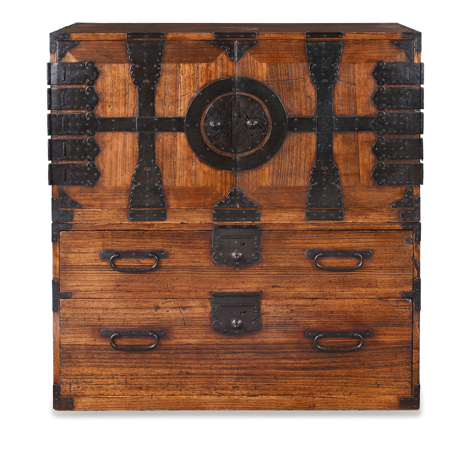 Japanese Ryobiraki Kasane Dansu From Kanto - Late Edo Period - Image 2