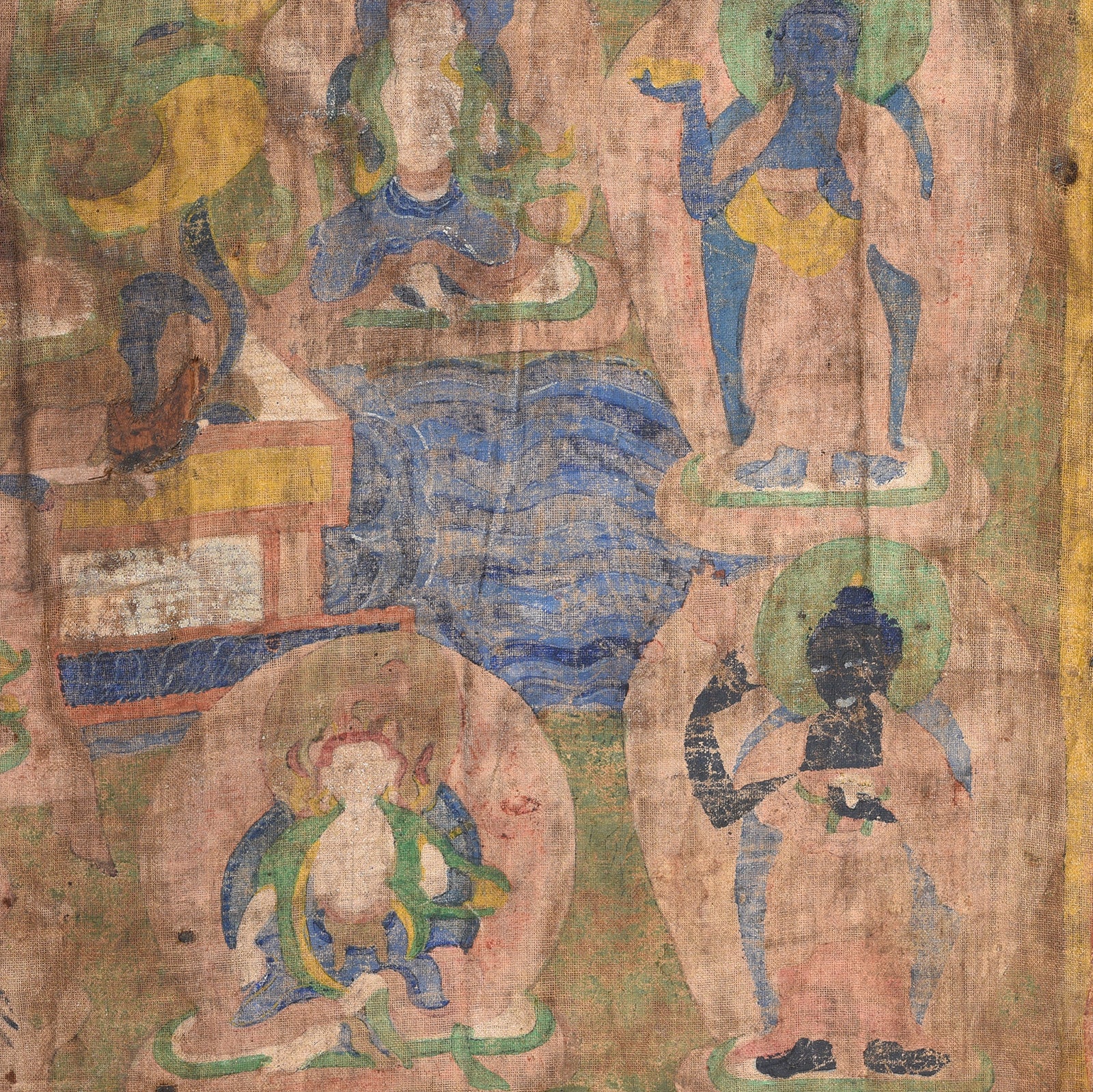 Painted Tibetan Mahakala Torgam Cabinet - 18thC - Image 12
