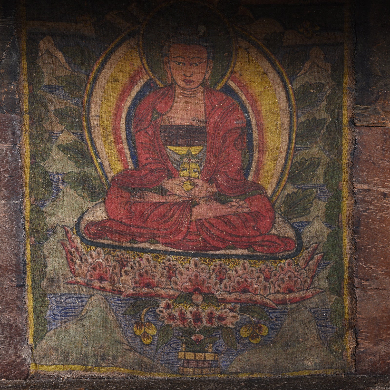 Painted Tibetan Mahakala Torgam Cabinet - 18thC - Image 6
