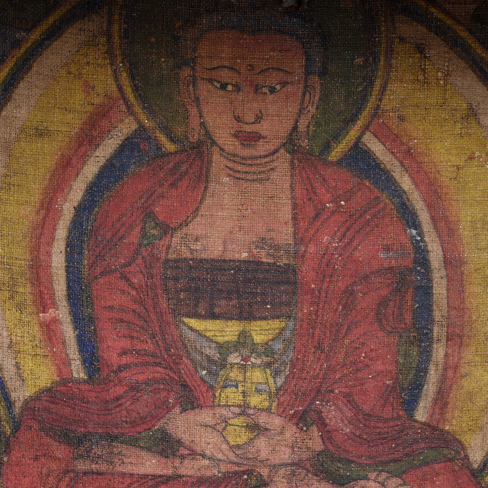Painted Tibetan Mahakala Torgam Cabinet - 18thC - Image 7
