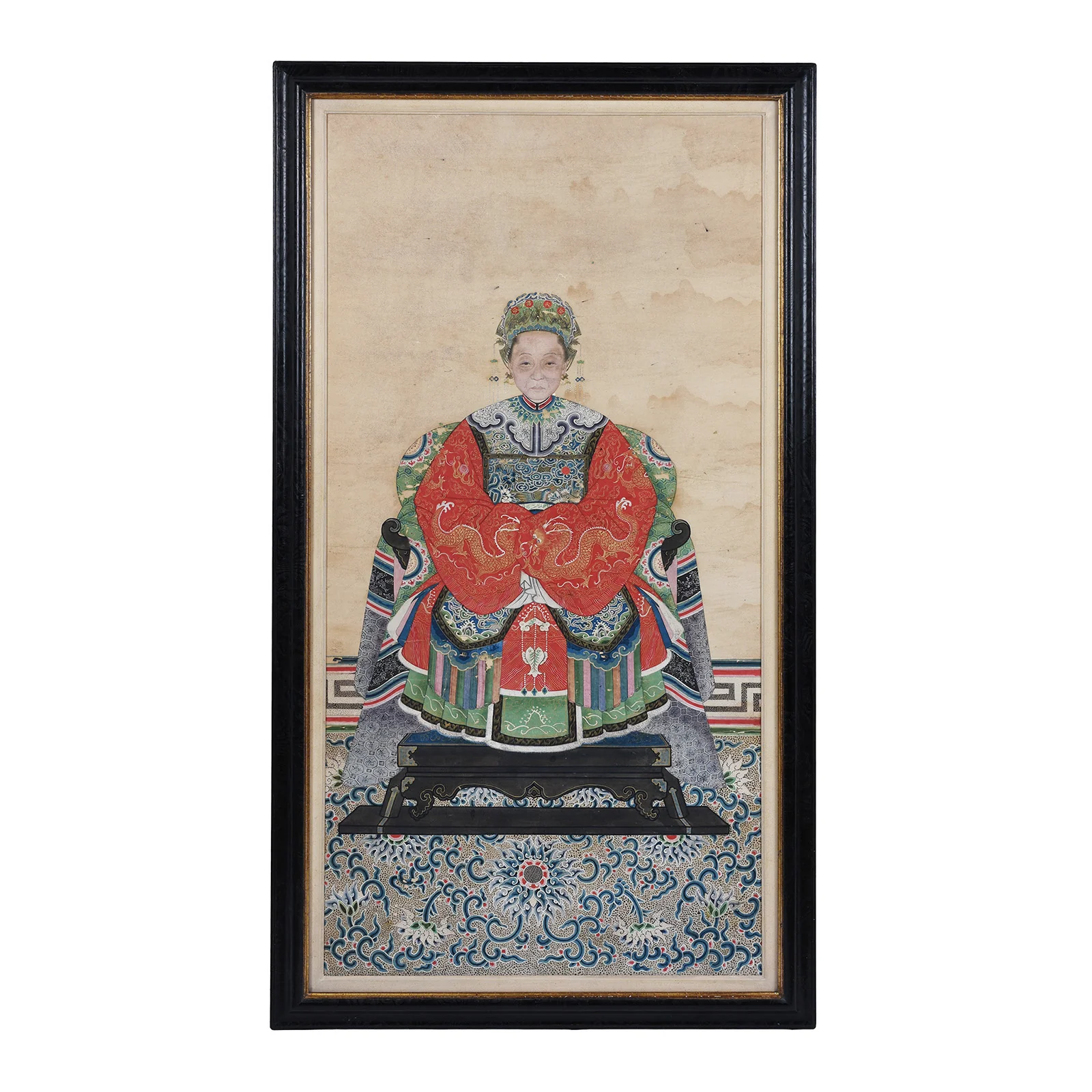 Ancestor Painting - Watercolour on Paper - 19th Century - Image 2