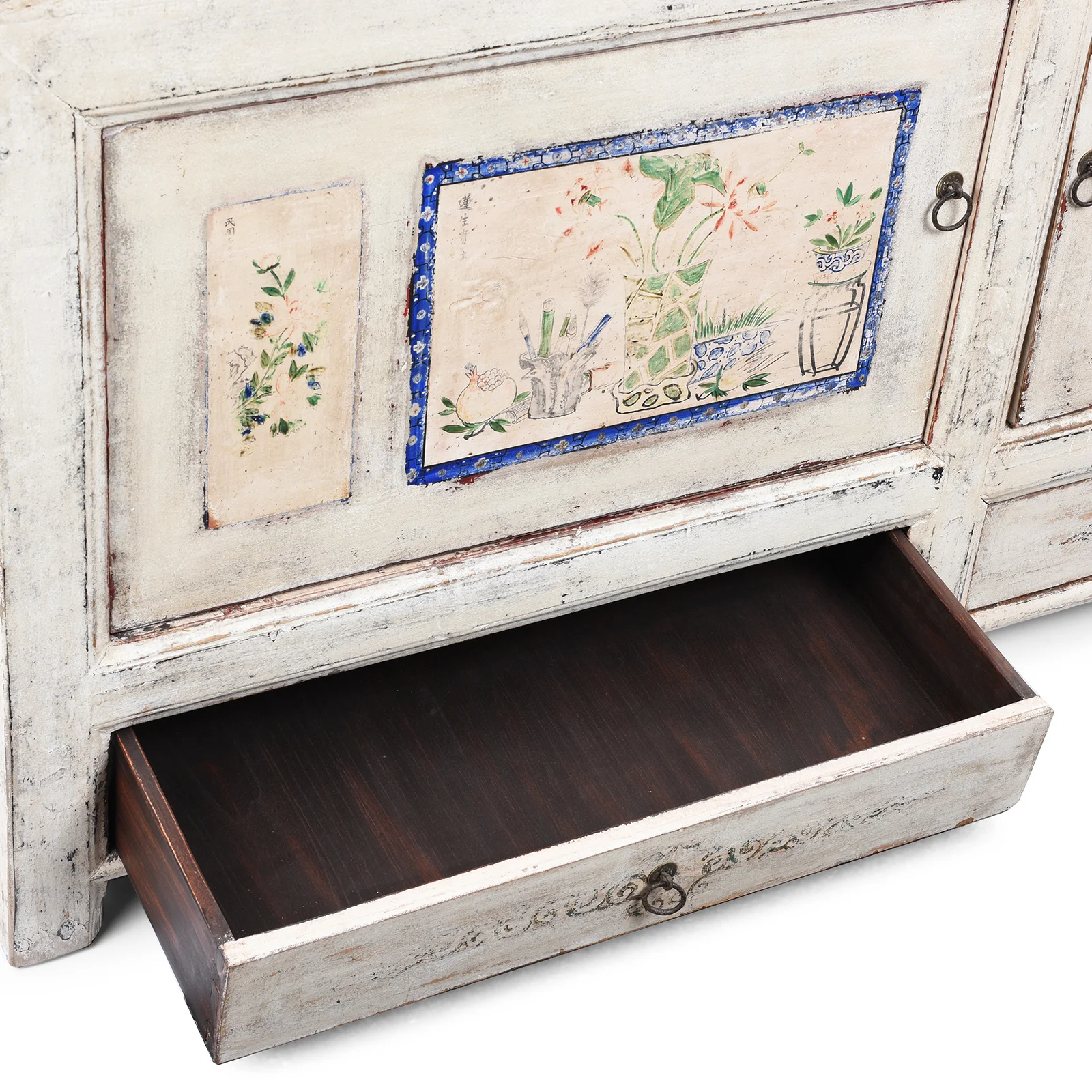 White Painted Sideboard From Mongolia - Ca 1920 - Image 8