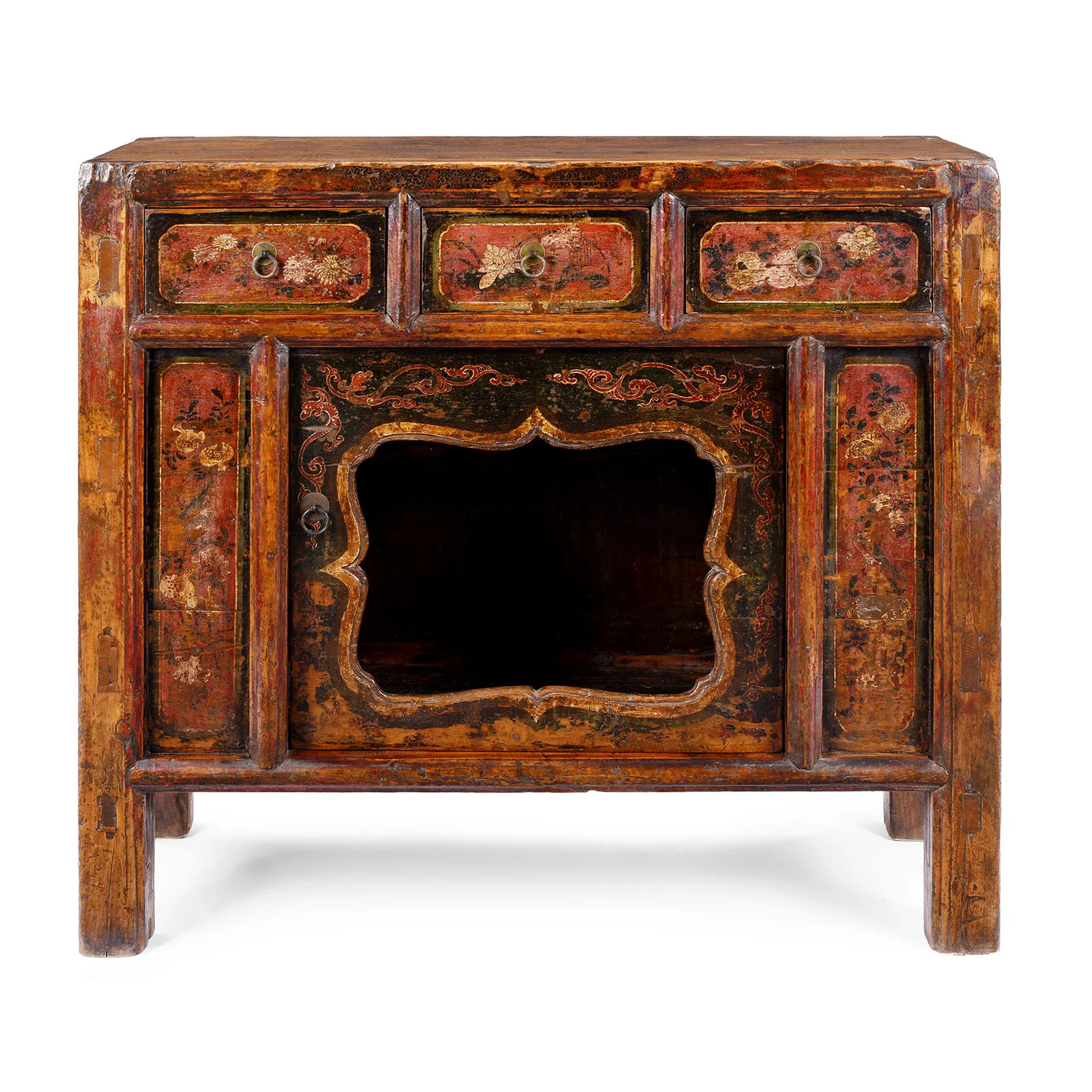 Painted Mongolian Sideboard - 19thC