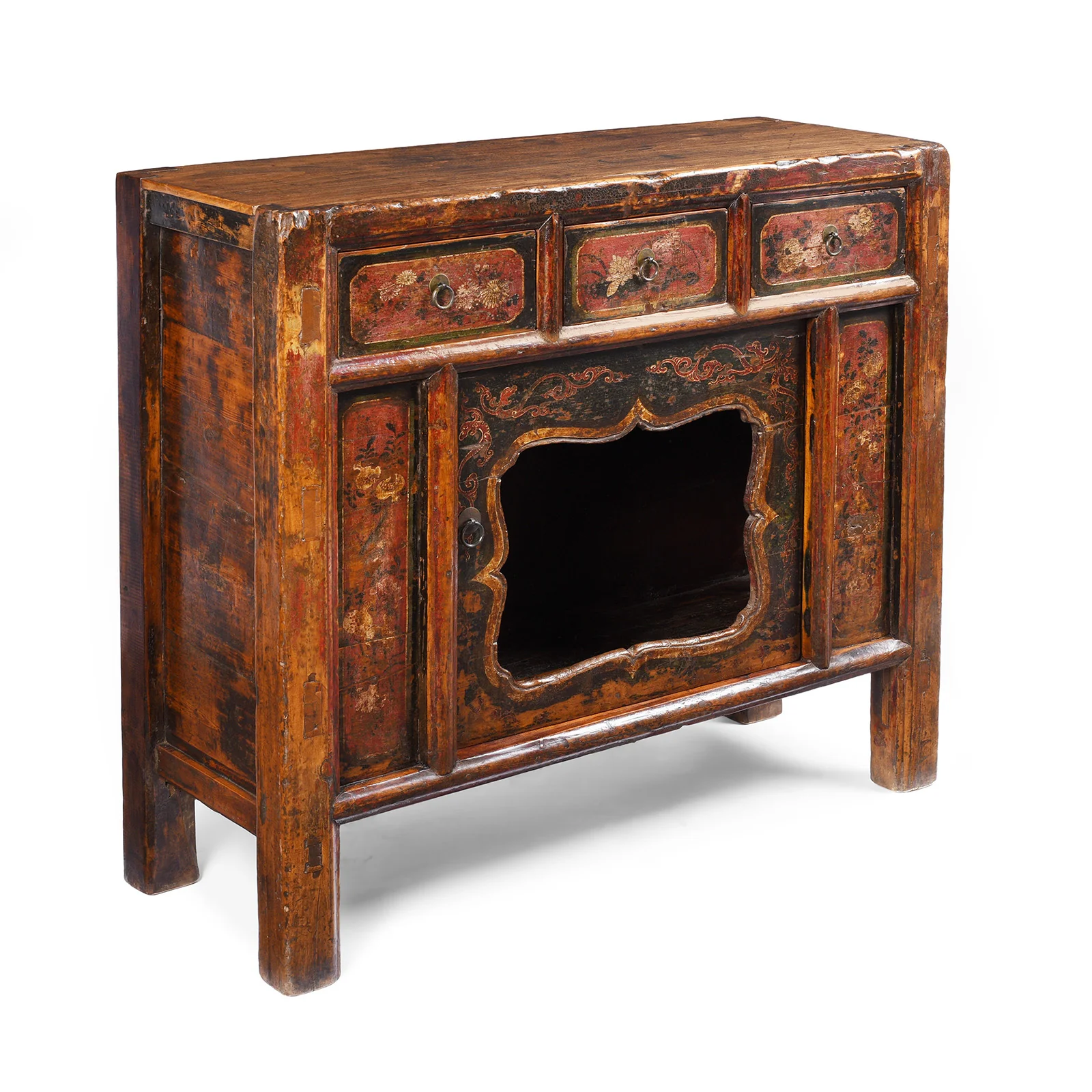 Painted Mongolian Sideboard - 19thC - Image 6