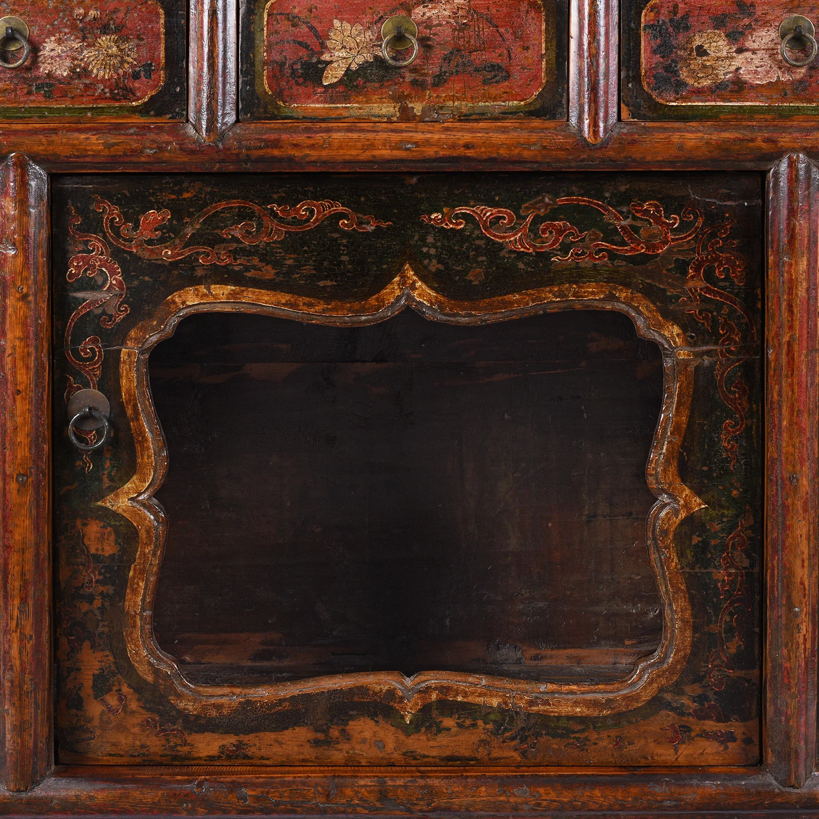 Painted Mongolian Sideboard - 19thC - Image 7