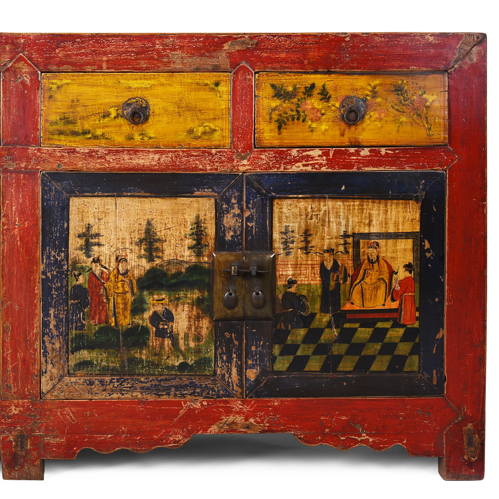 Painted Sideboard From Mongolia - 19th Century - Image 10