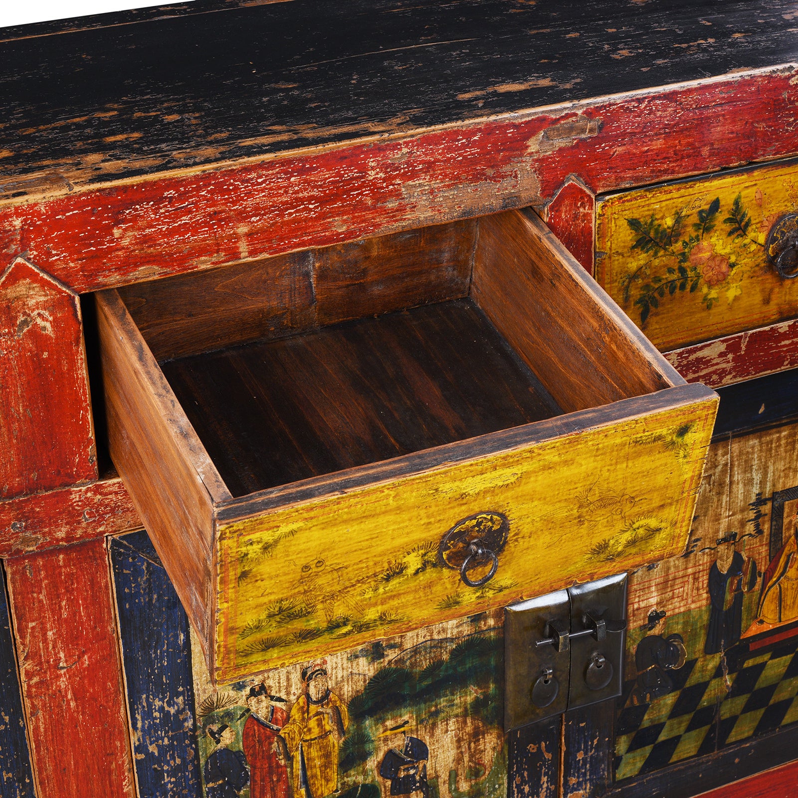Painted Sideboard From Mongolia - 19th Century - Image 11