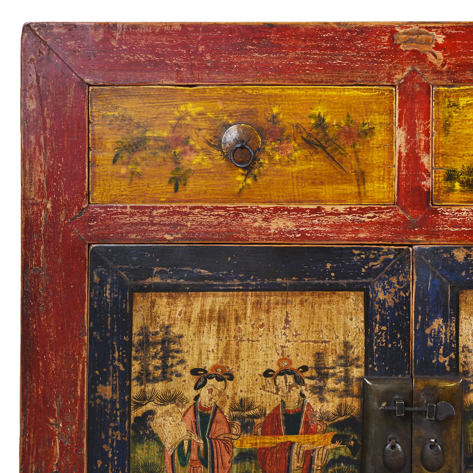 Painted Sideboard From Mongolia - 19th Century - Image 13