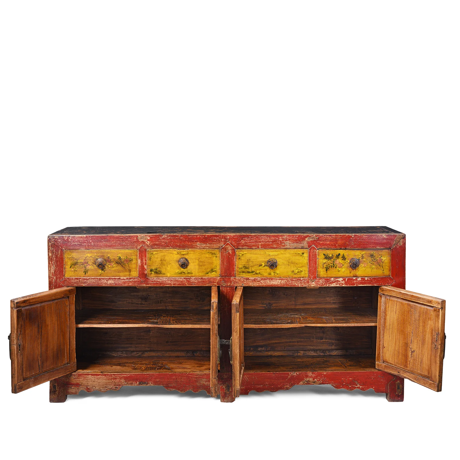 Painted Sideboard From Mongolia - 19th Century - Image 4