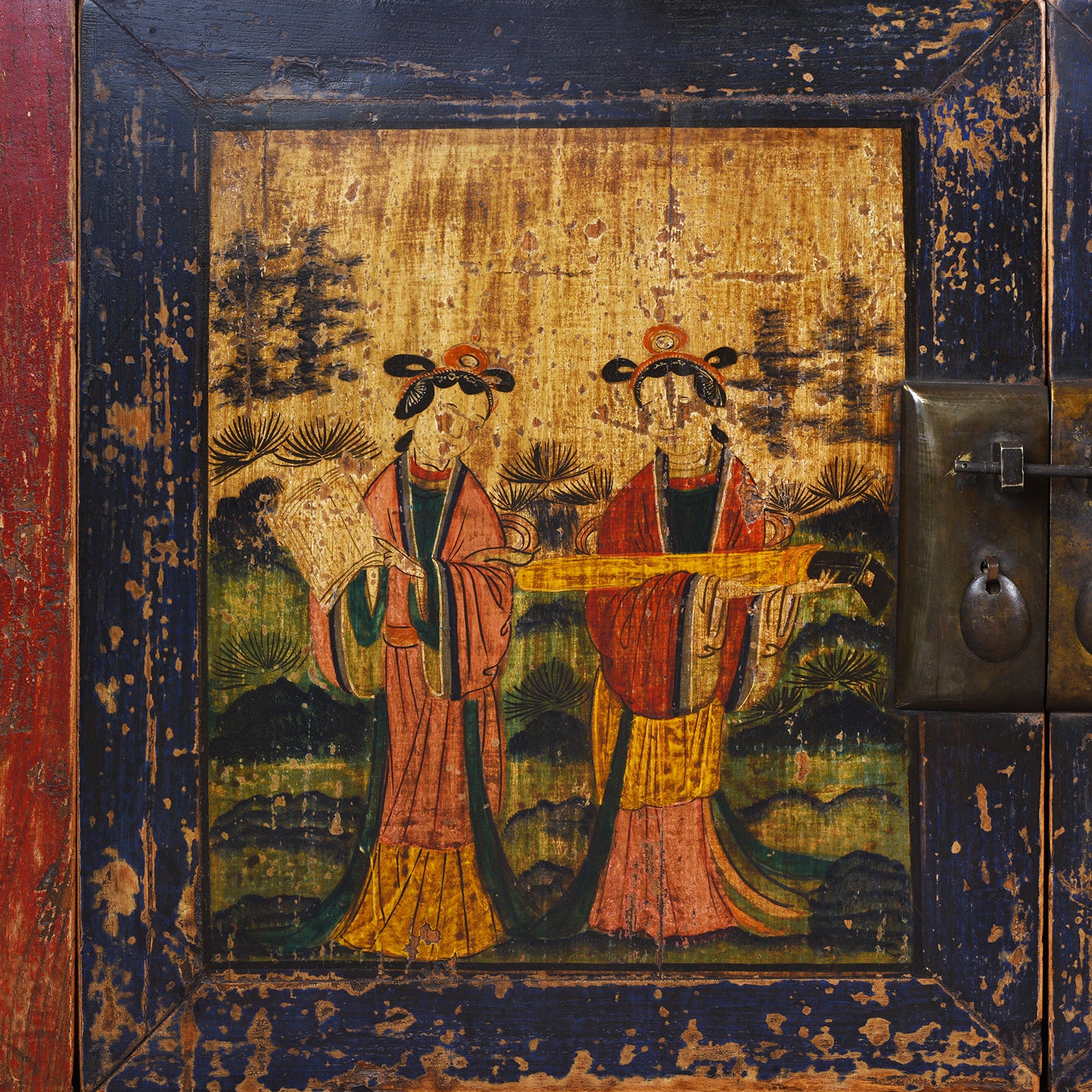 Painted Sideboard From Mongolia - 19th Century - Image 5