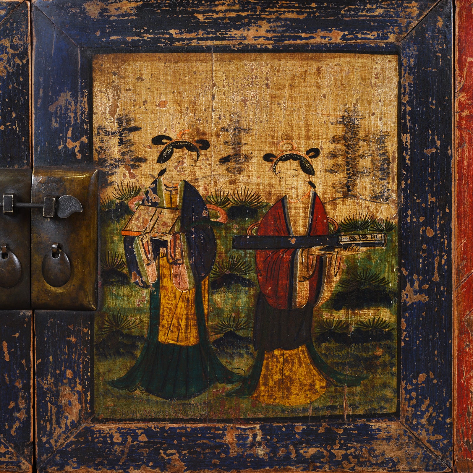 Painted Sideboard From Mongolia - 19th Century - Image 6