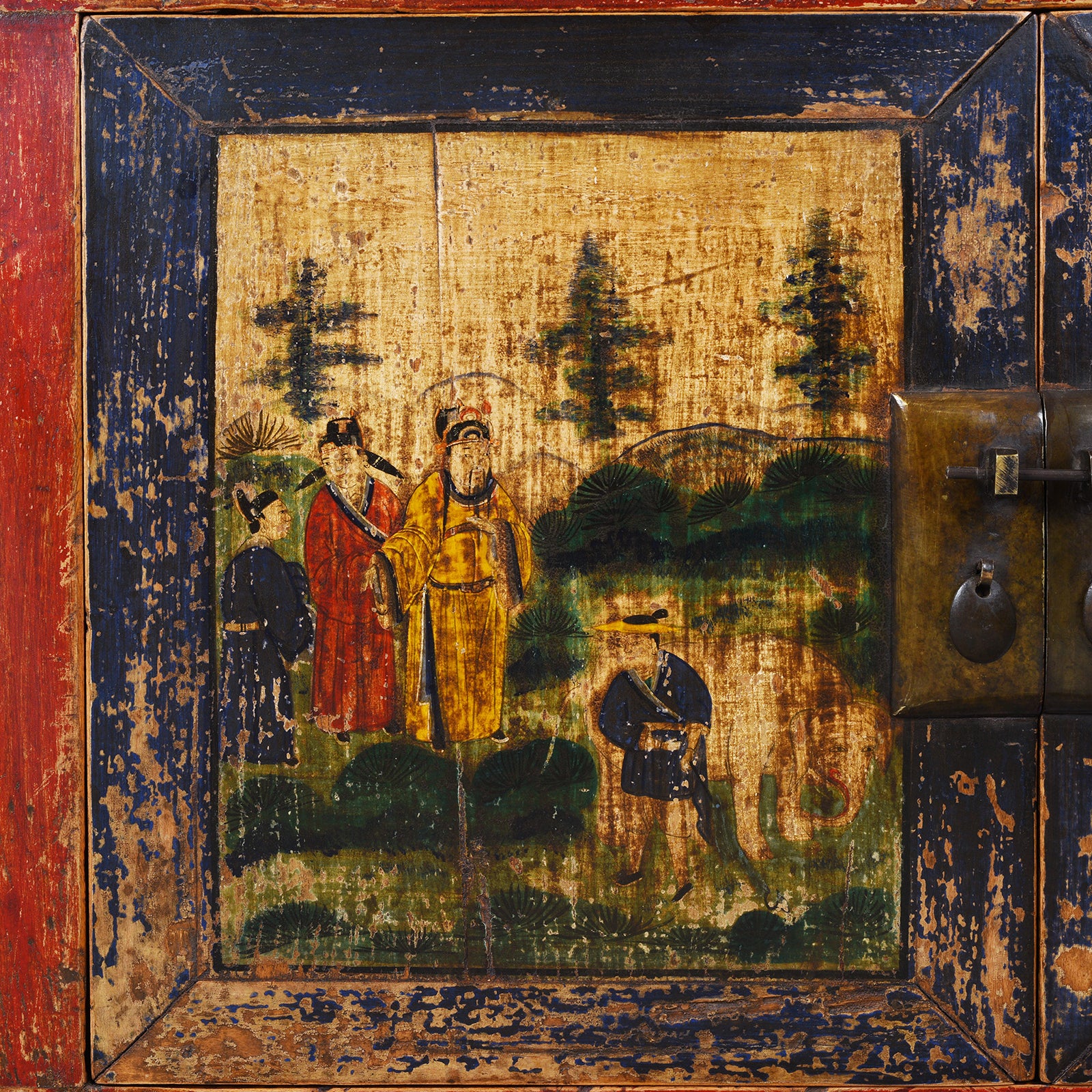 Painted Sideboard From Mongolia - 19th Century - Image 7