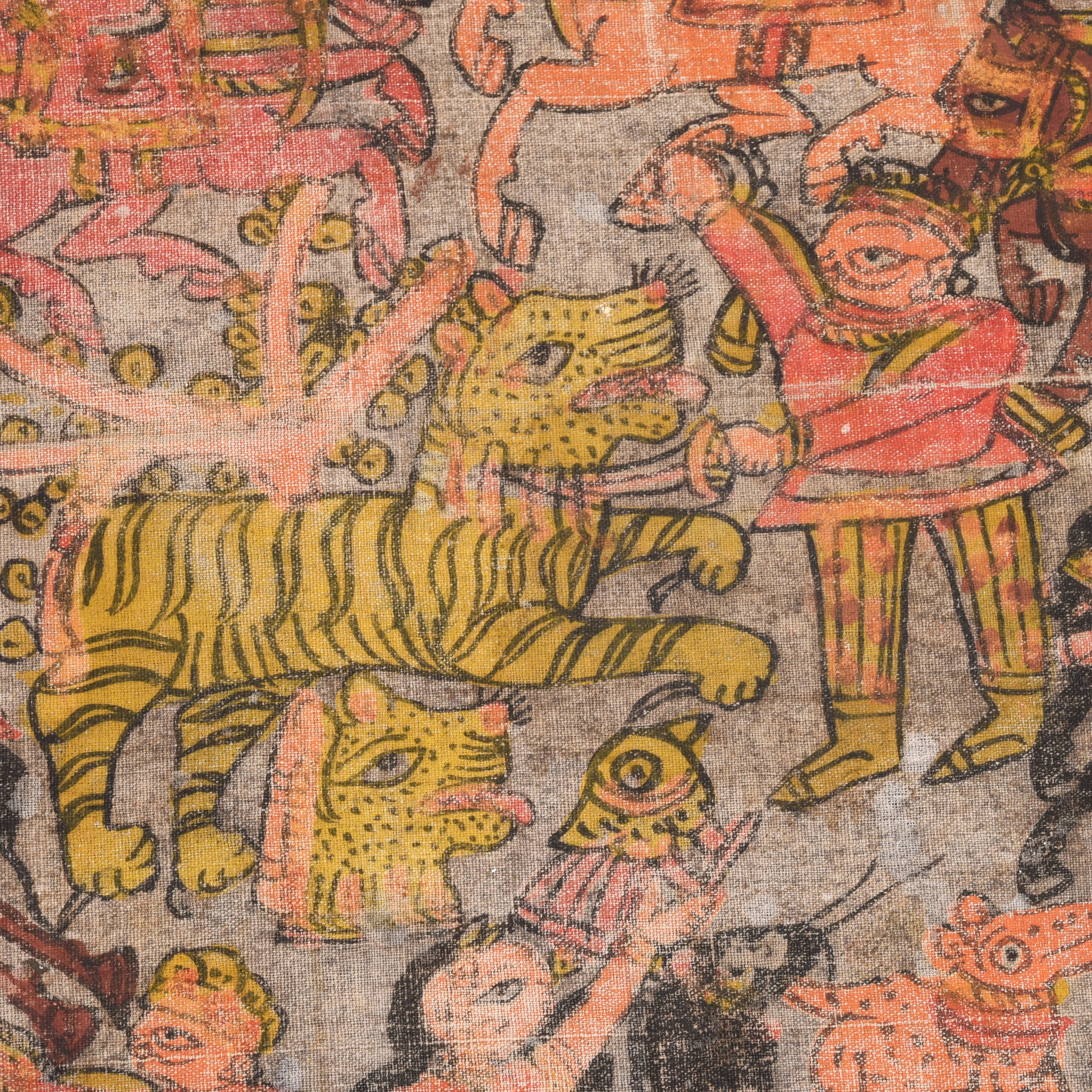 A Pabuji Ki Phad Painting On Cotton - Late 19th Century - Image 10