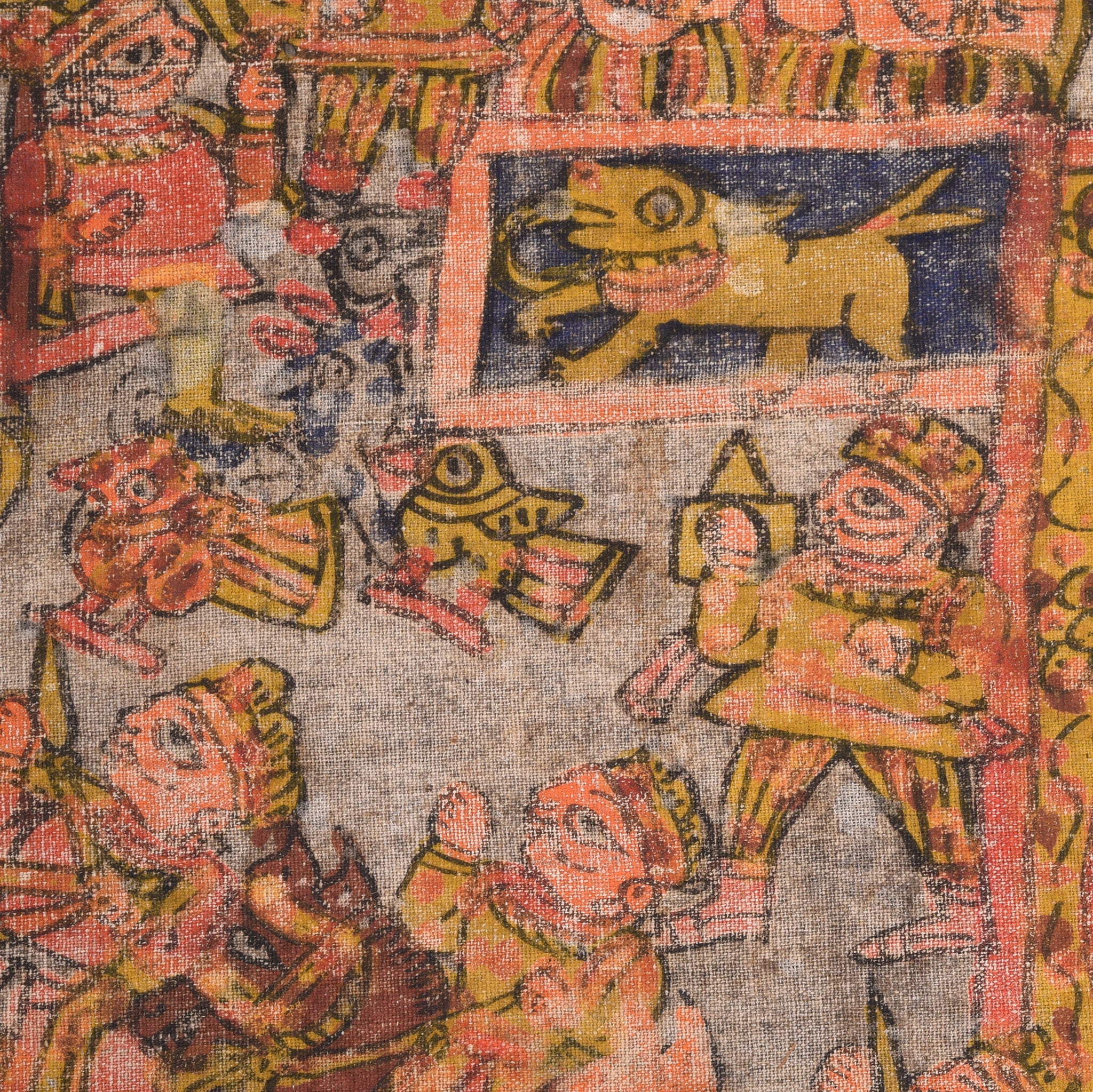 A Pabuji Ki Phad Painting On Cotton - Late 19th Century - Image 8