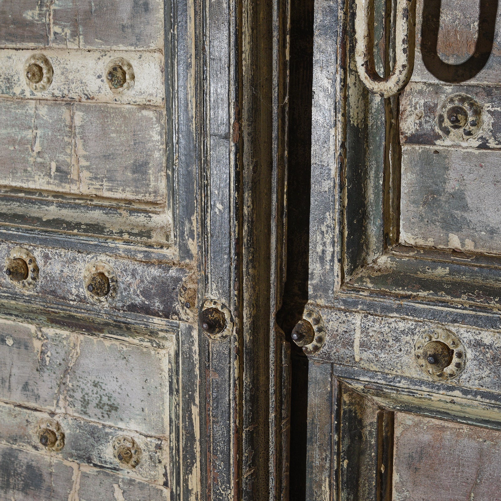 Painted Indian Door From Gujarat - 19thC - Image 4