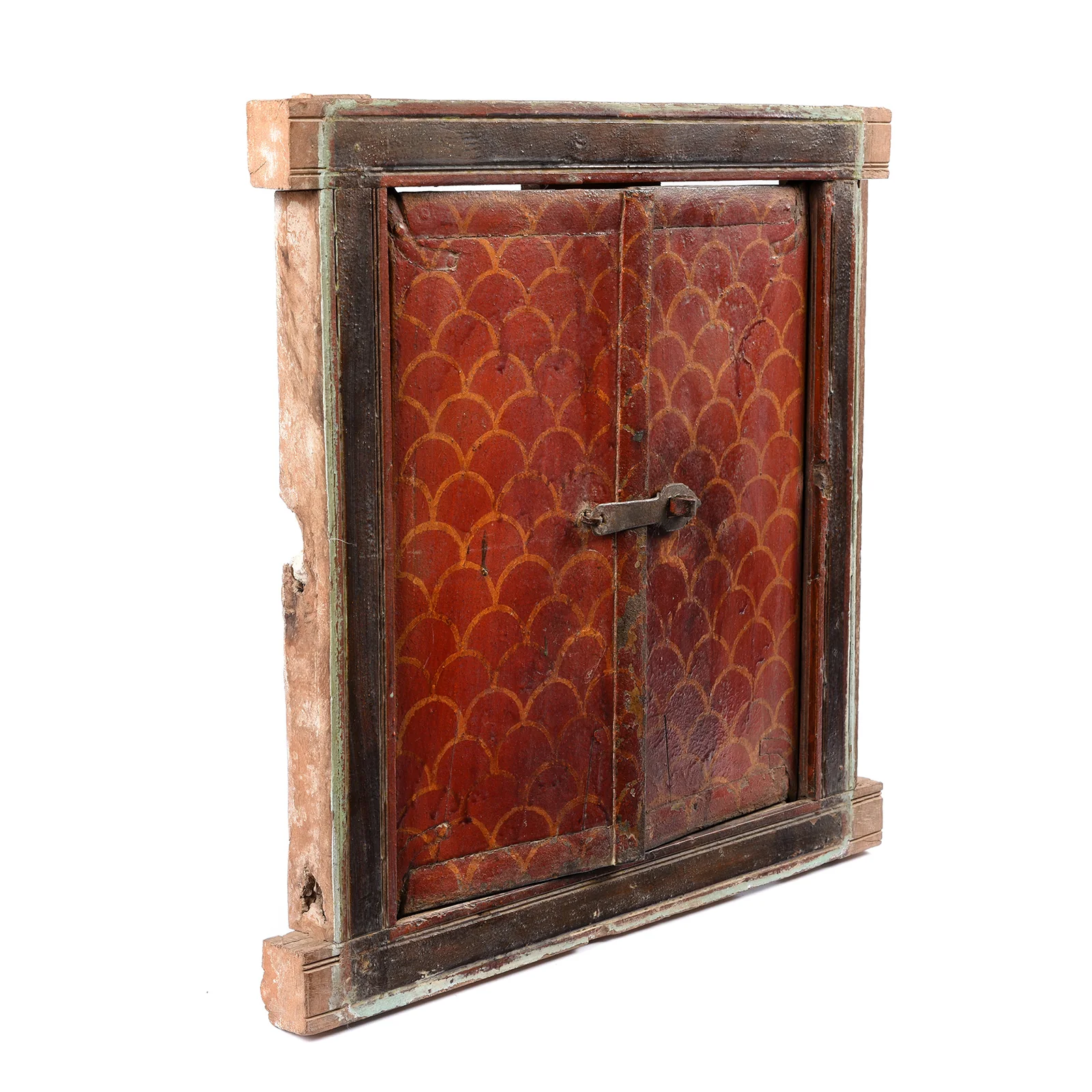 Painted Window Shutter From Nagaur - 19thC - Image 3