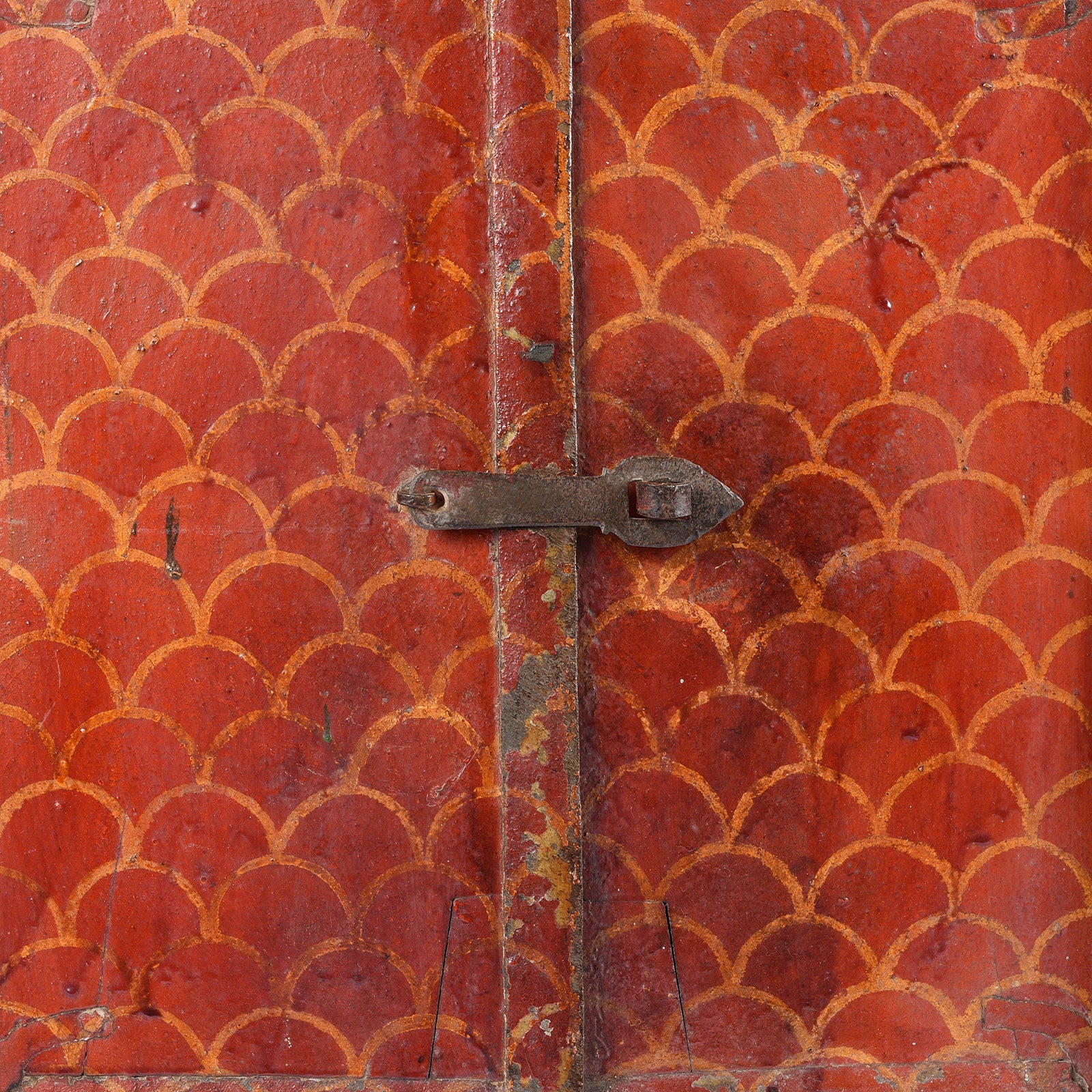 Painted Window Shutter From Nagaur - 19thC - Image 4