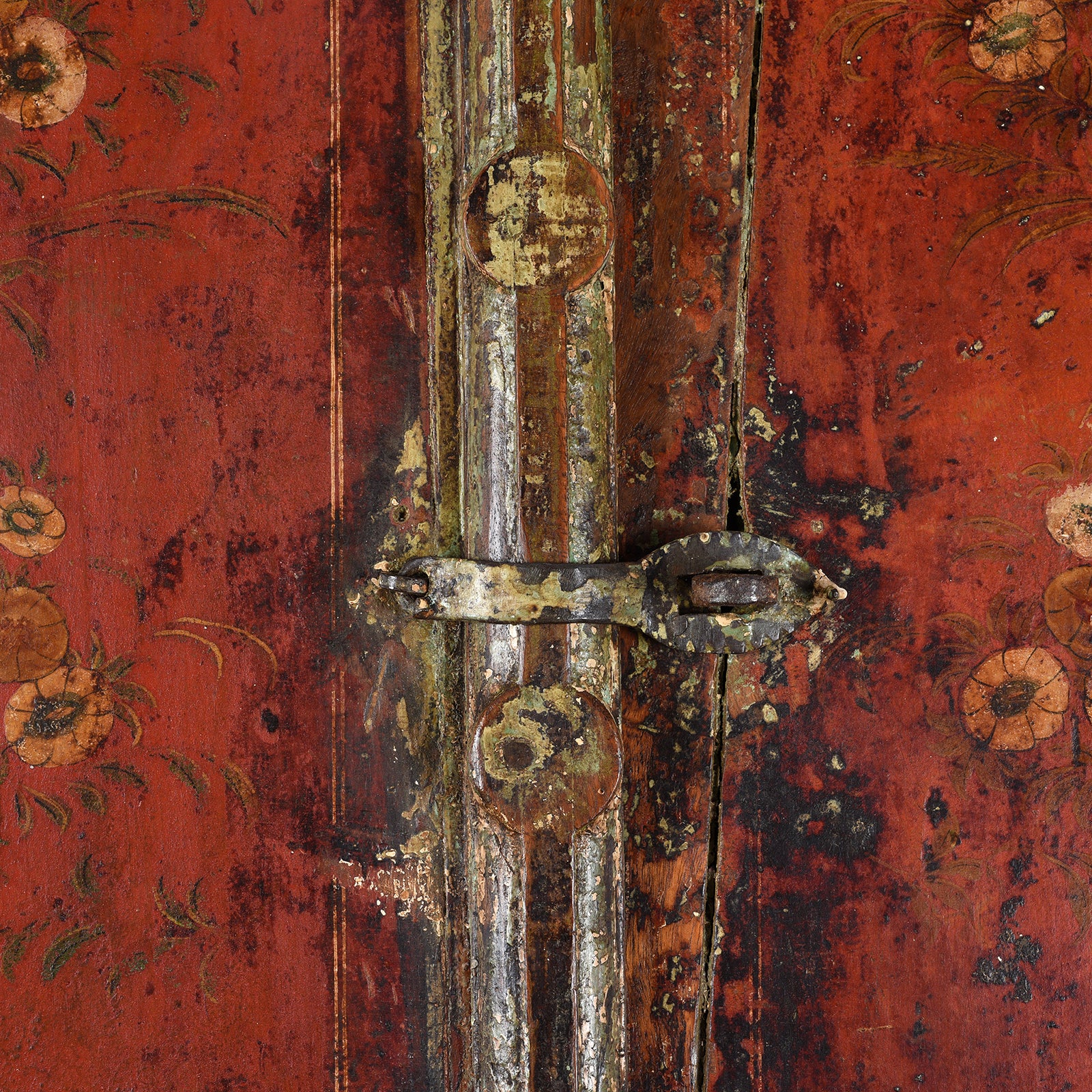 Painted Rajasthani Window Shutter - 18thC - Image 2