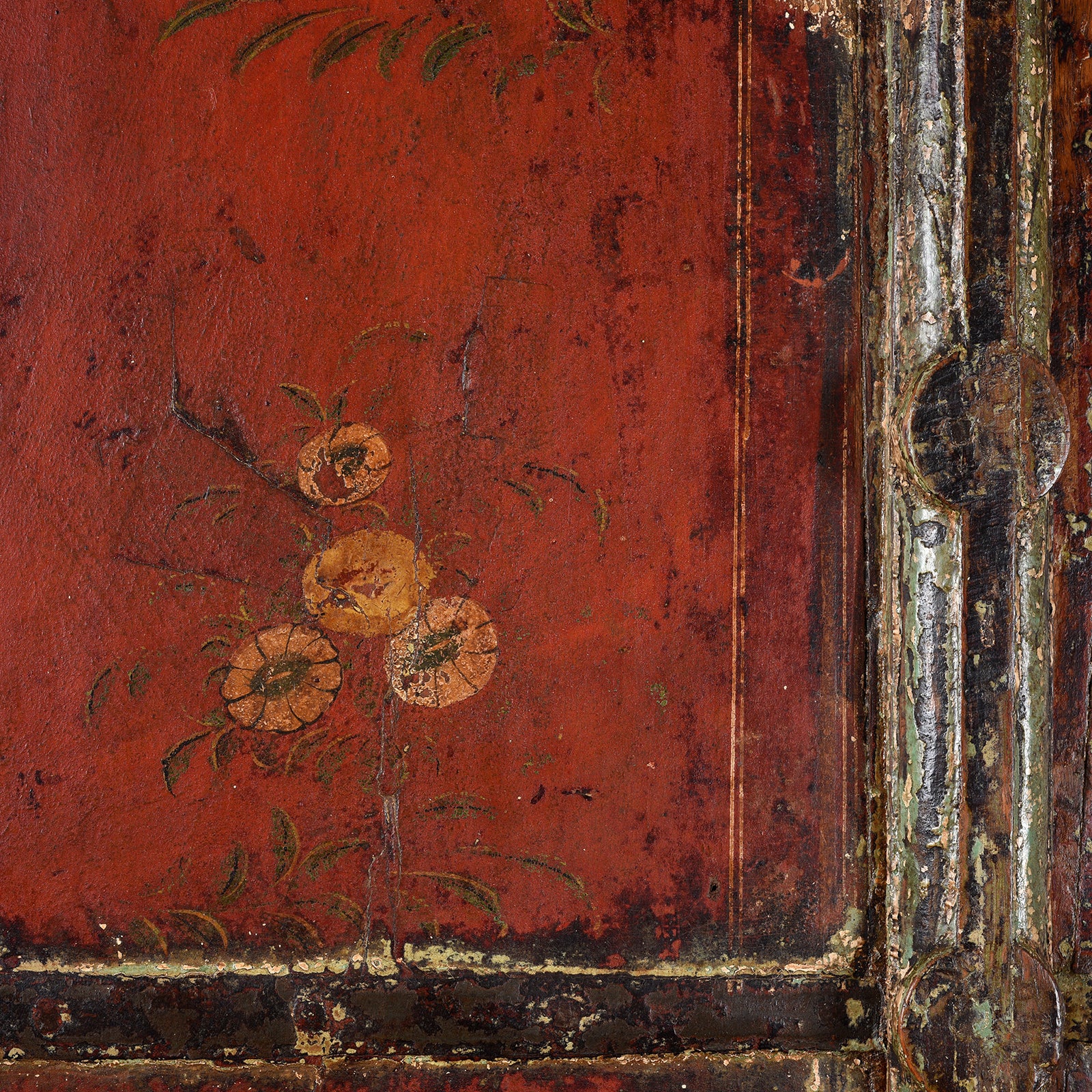Painted Rajasthani Window Shutter - 18thC - Image 3