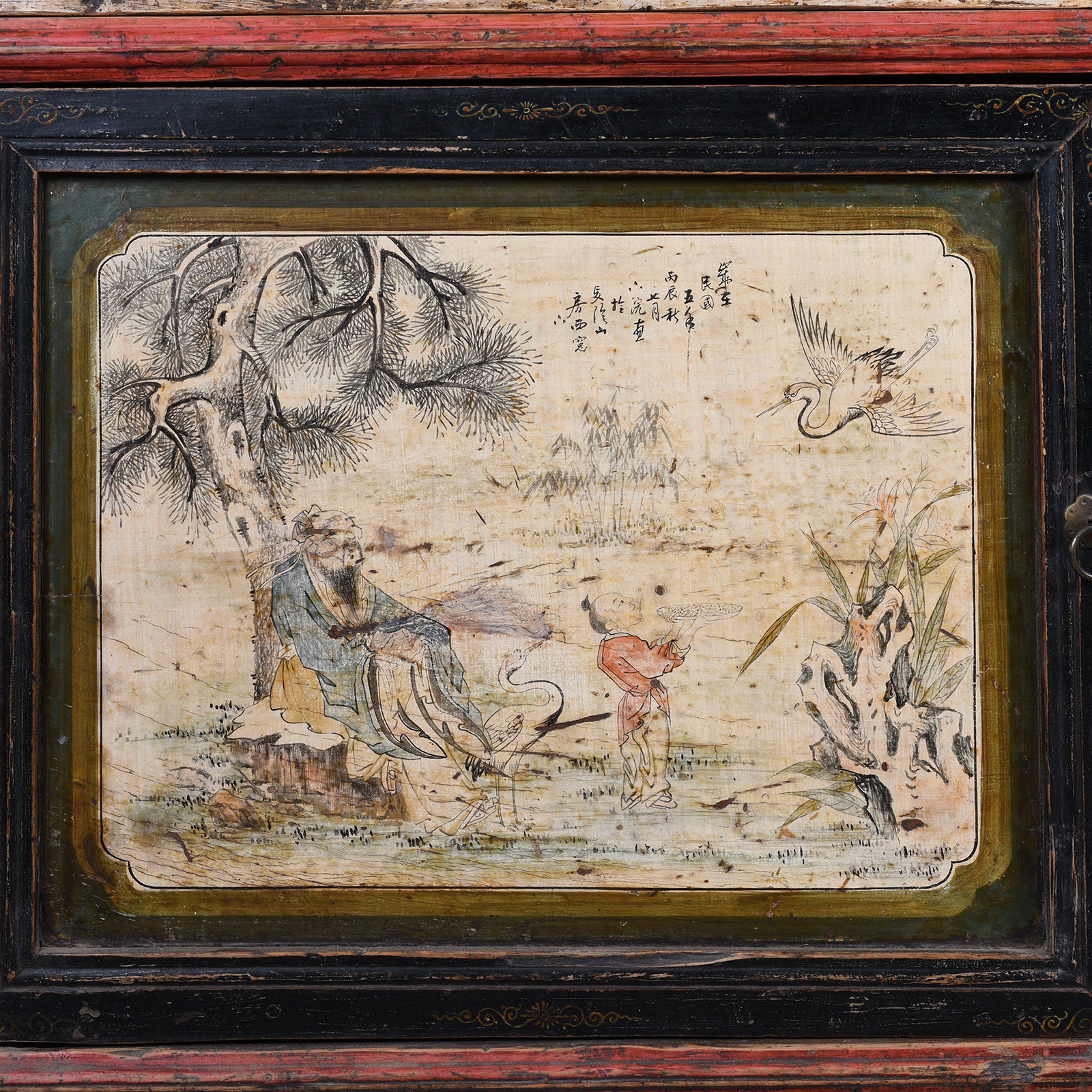 Painted Sideboard From Qinghai - Ca 1916 - Image 6