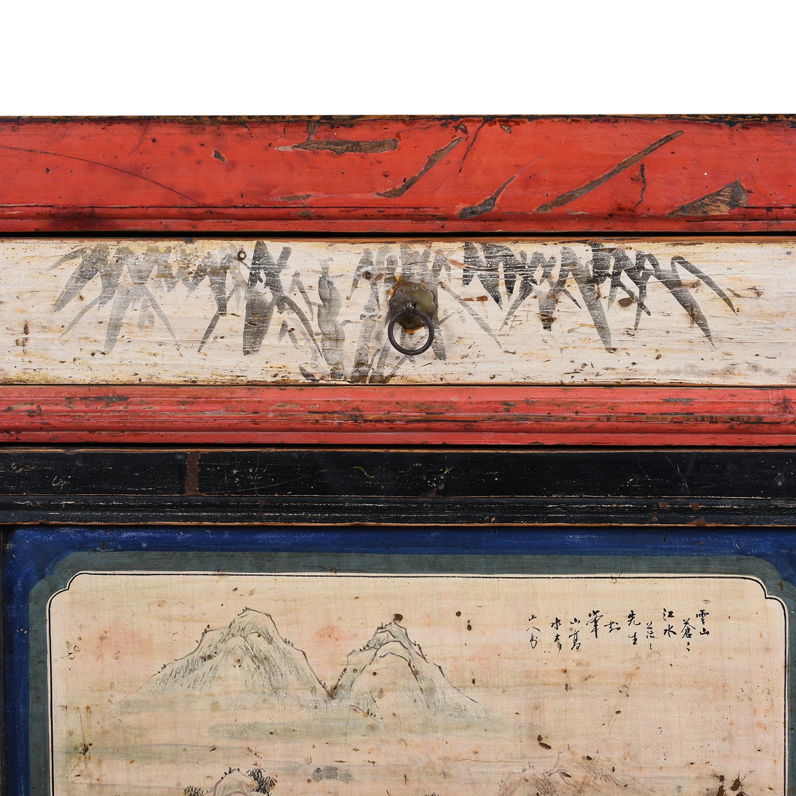 Painted Sideboard From Qinghai - Ca 1916 - Image 9