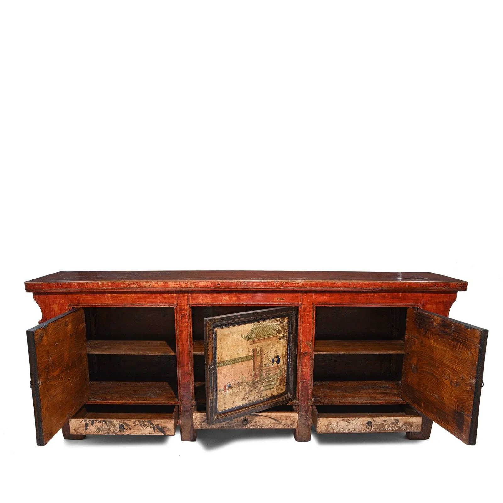 Painted Sideboard From Qinghai Province - 19thC - Image 10
